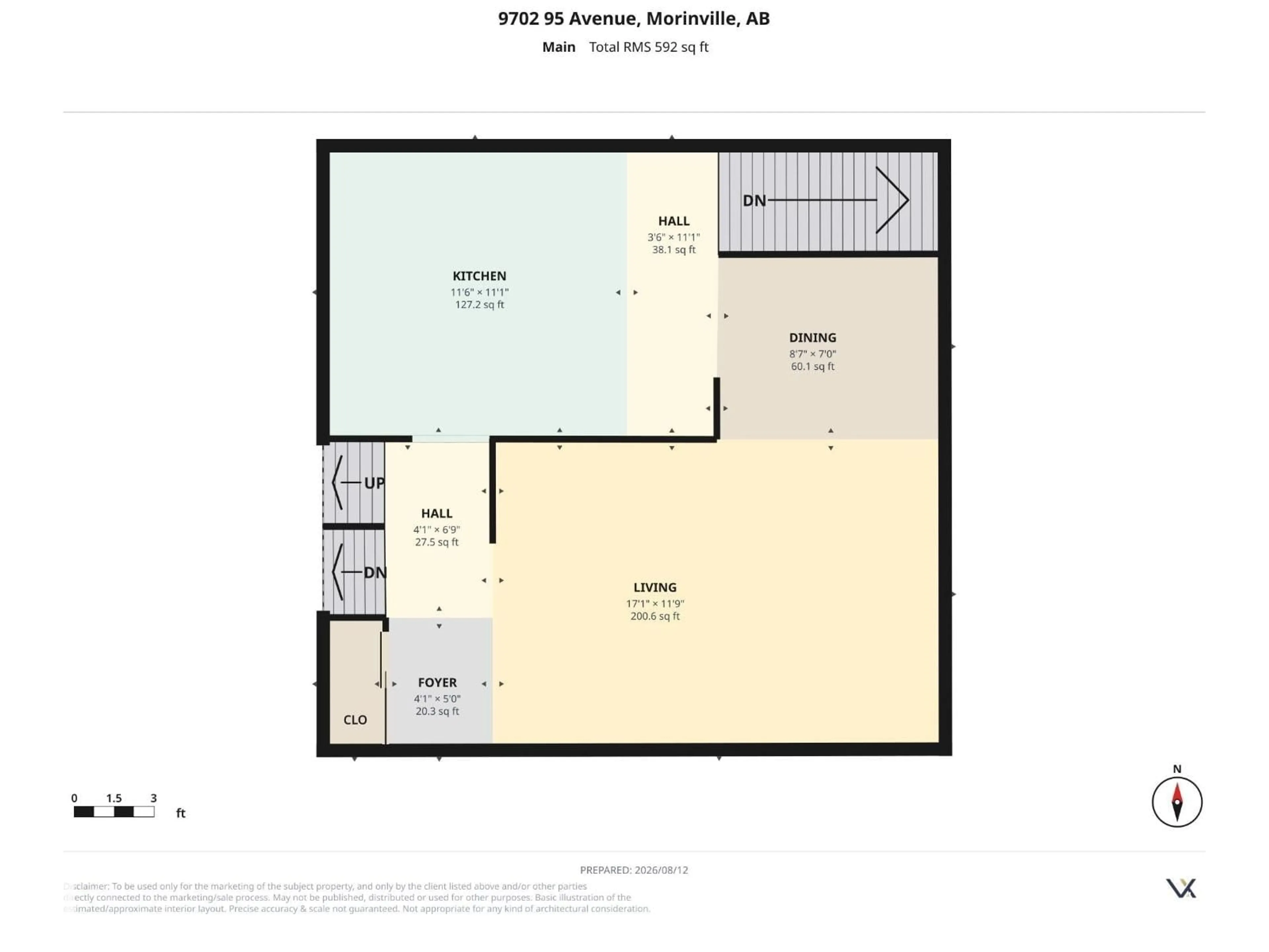 Floor plan for 9702 95 AV, Morinville Alberta T8R1H4