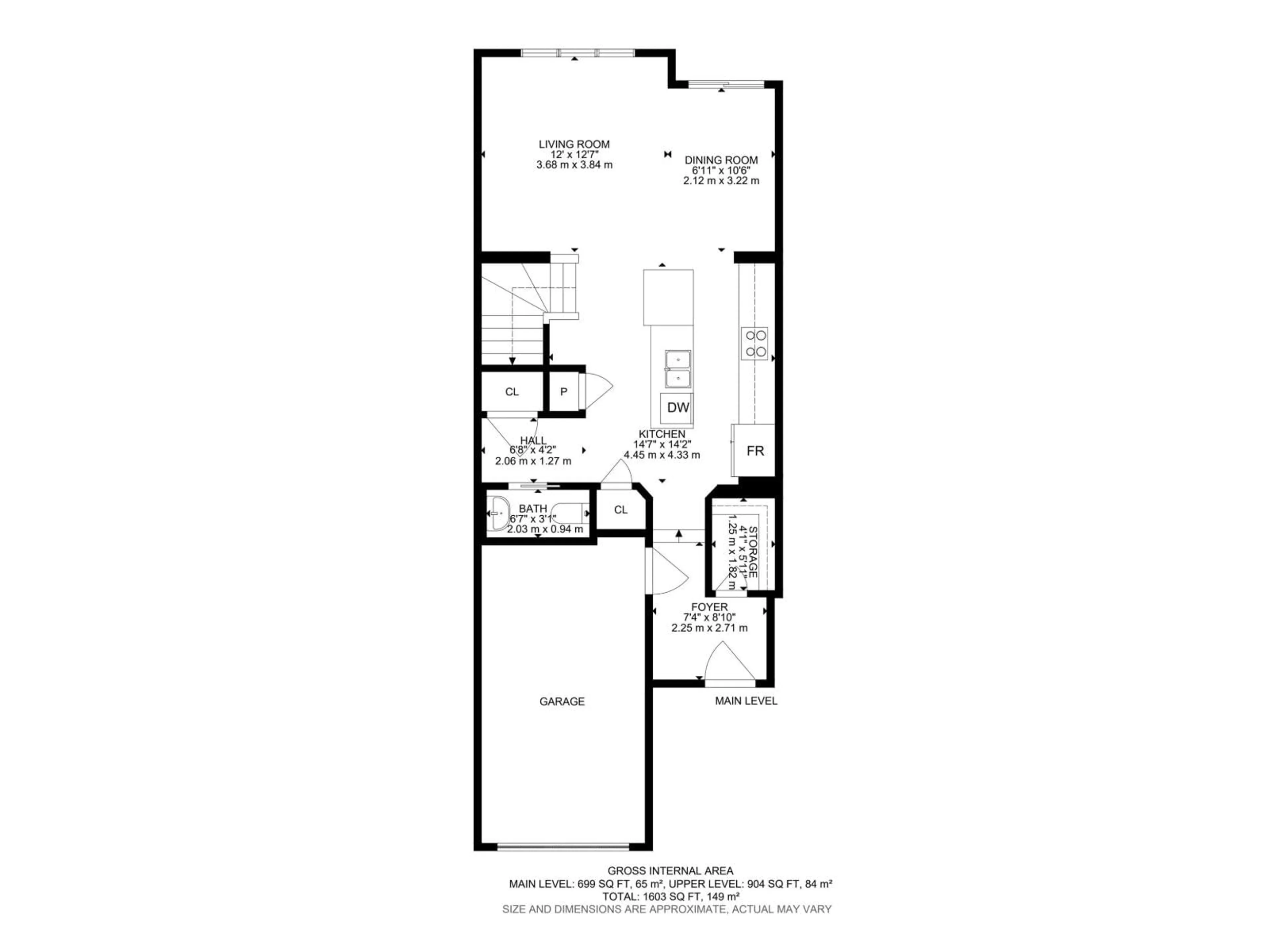 Floor plan for SW - 7307 ARMOUR CR, Edmonton Alberta T6W2S2