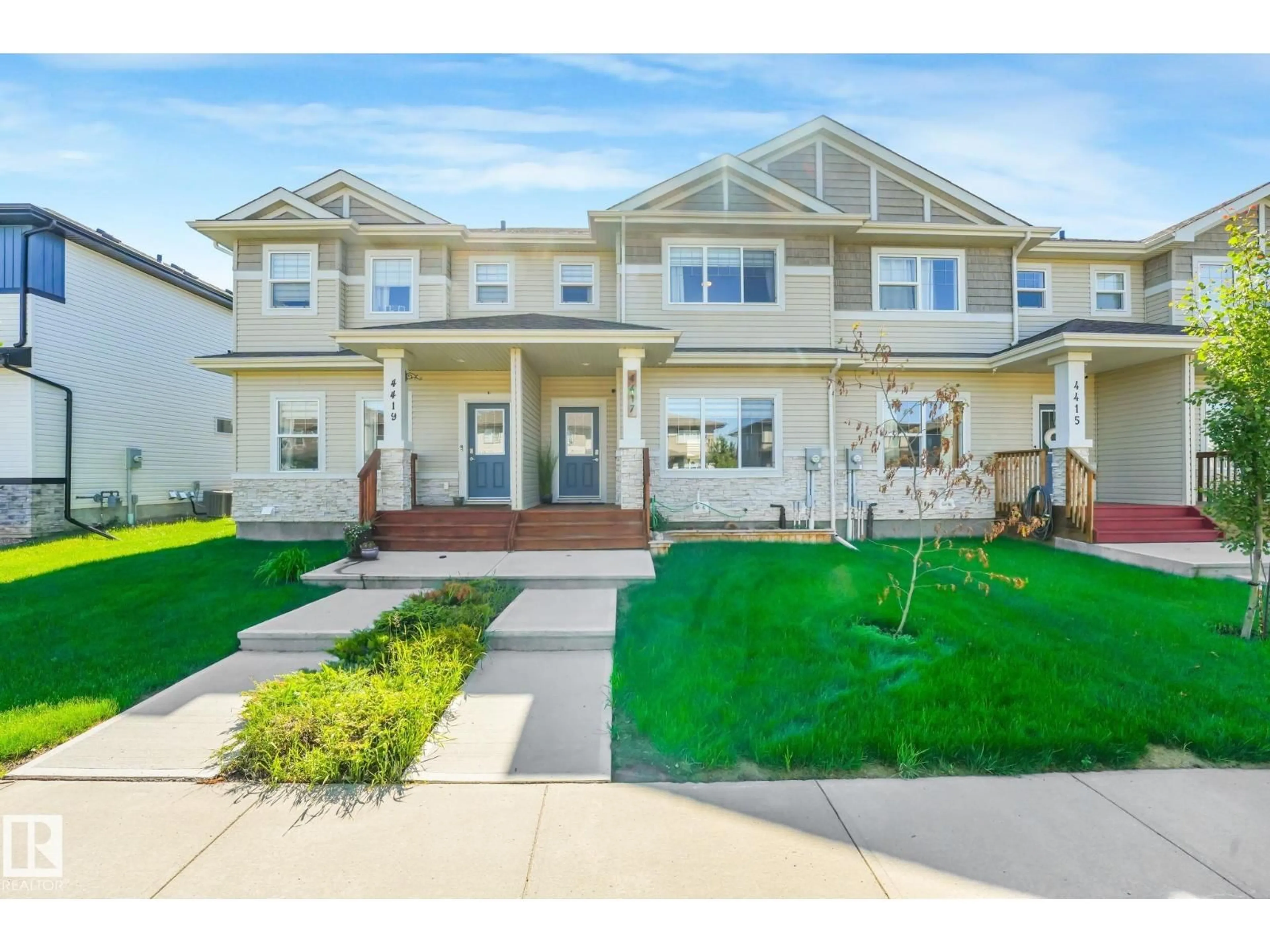 Home with vinyl exterior material, street for 4417 38 ST, Beaumont Alberta T4X2Y3