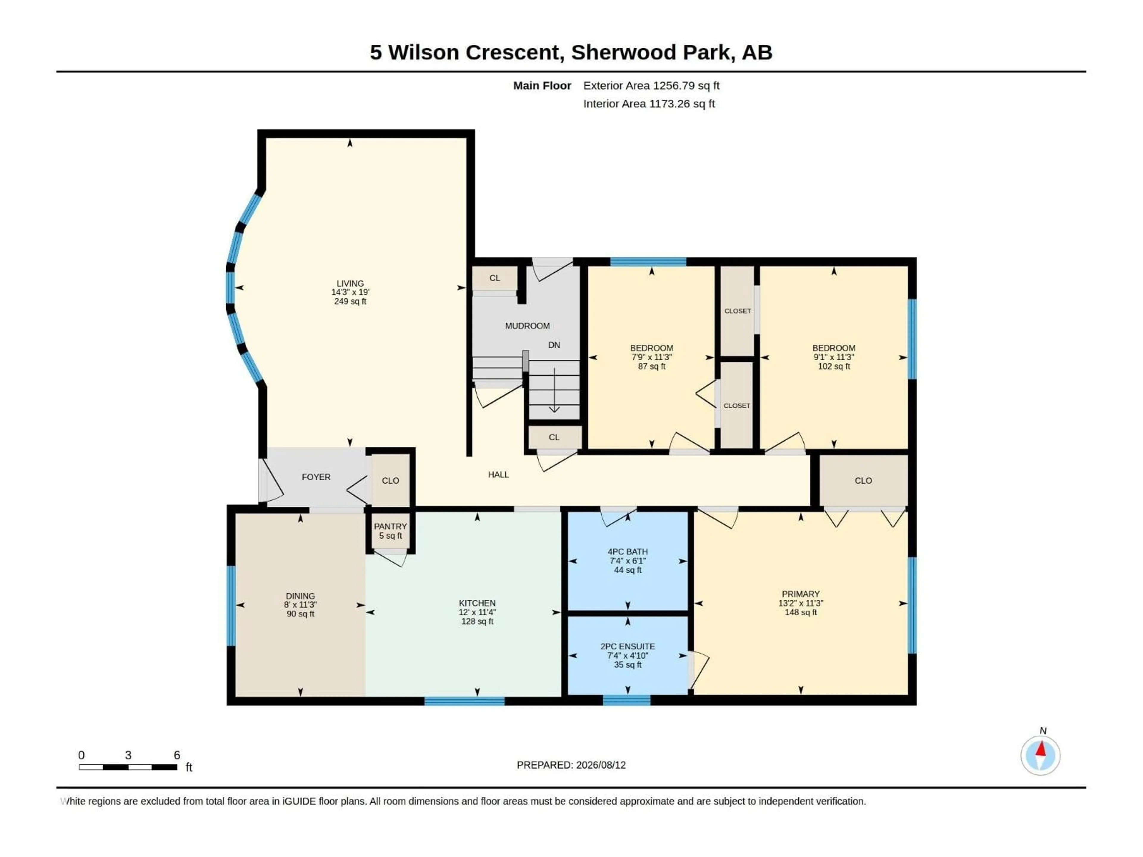 Floor plan for 5 WILSON CR, Sherwood Park Alberta T8A3L1