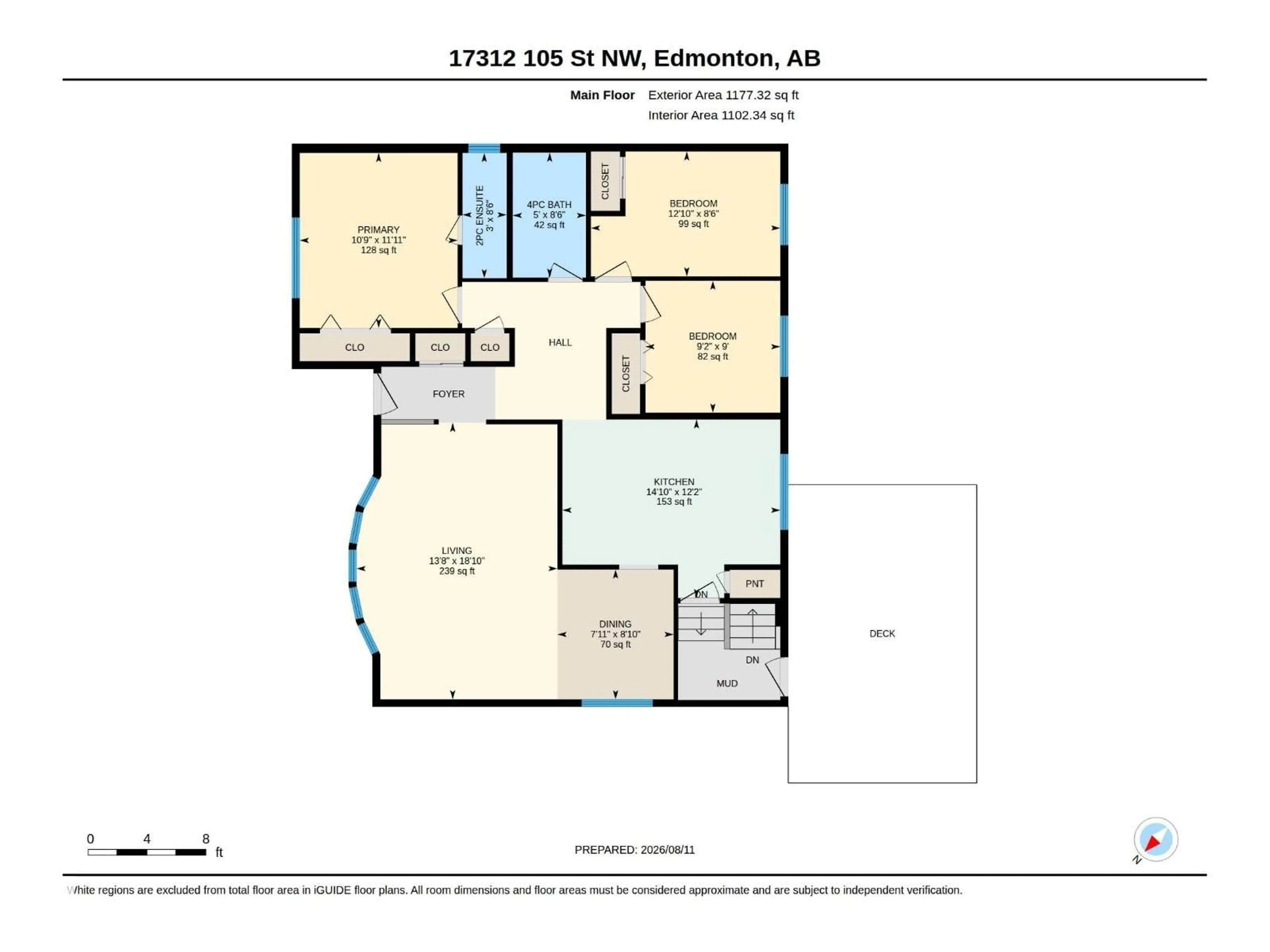 Floor plan for NW - 17312 105 ST, Edmonton Alberta T5X3H4