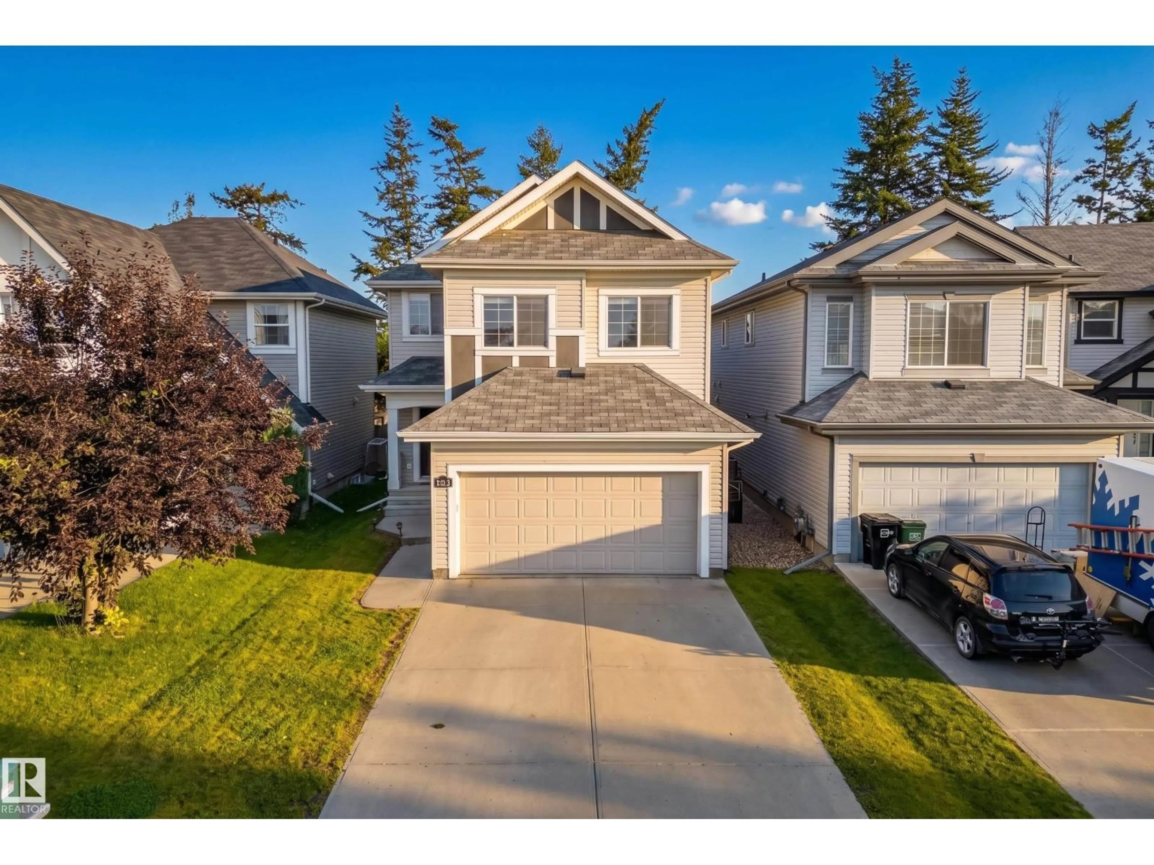 A pic from outside/outdoor area/front of a property/back of a property/a pic from drone, street for 8226 180A AV, Edmonton Alberta T5Z0H8