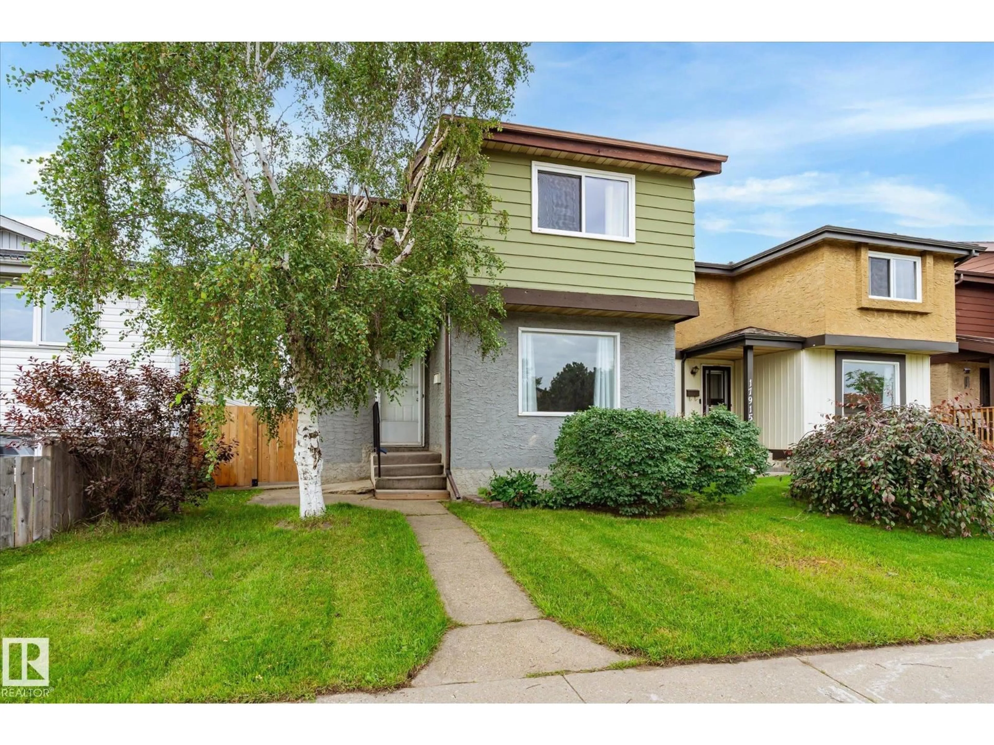 Home with vinyl exterior material, street for NW - 17911 77 AV, Edmonton Alberta T5T2S1
