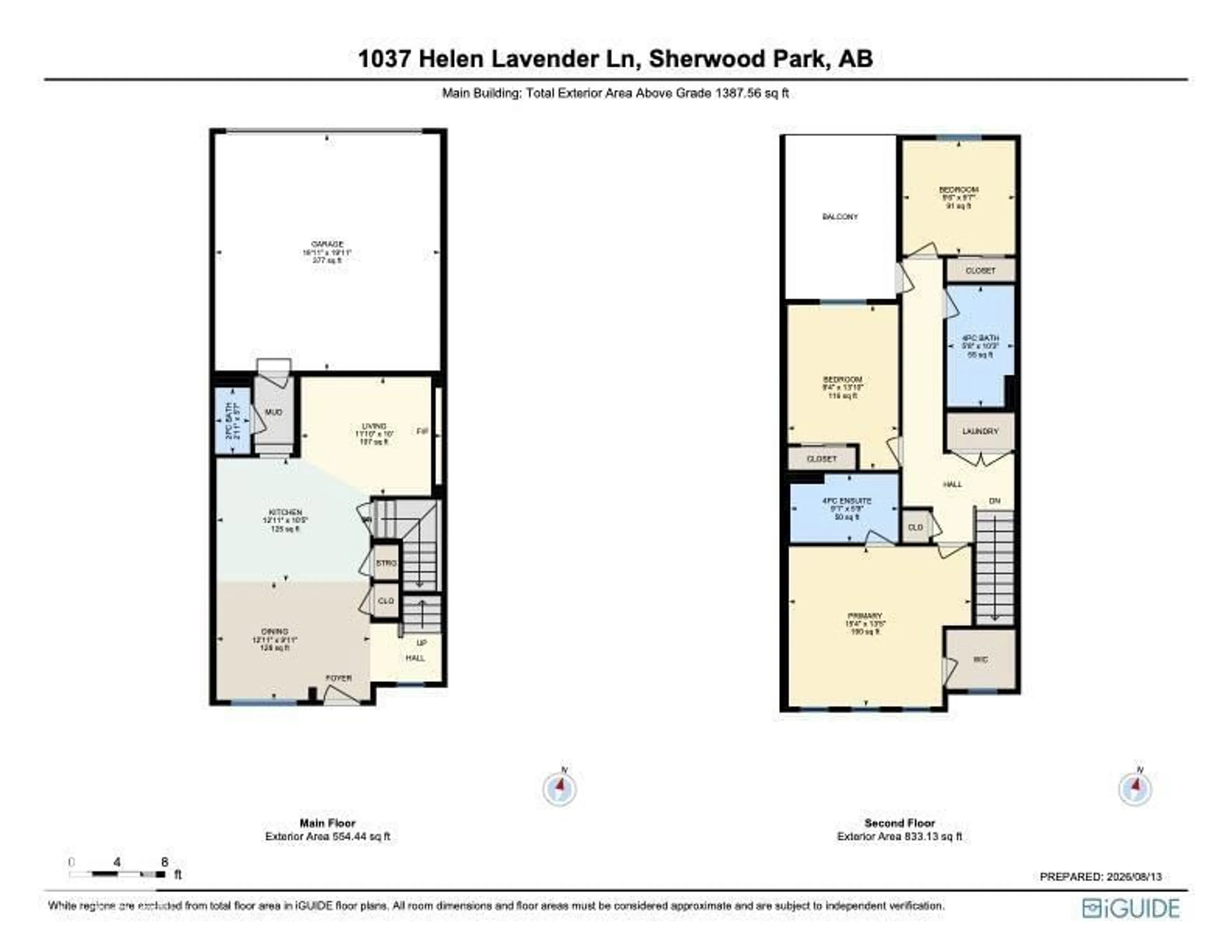 Floor plan for 1037 HELEN LAVENDER LN, Sherwood Park Alberta T8H3A4