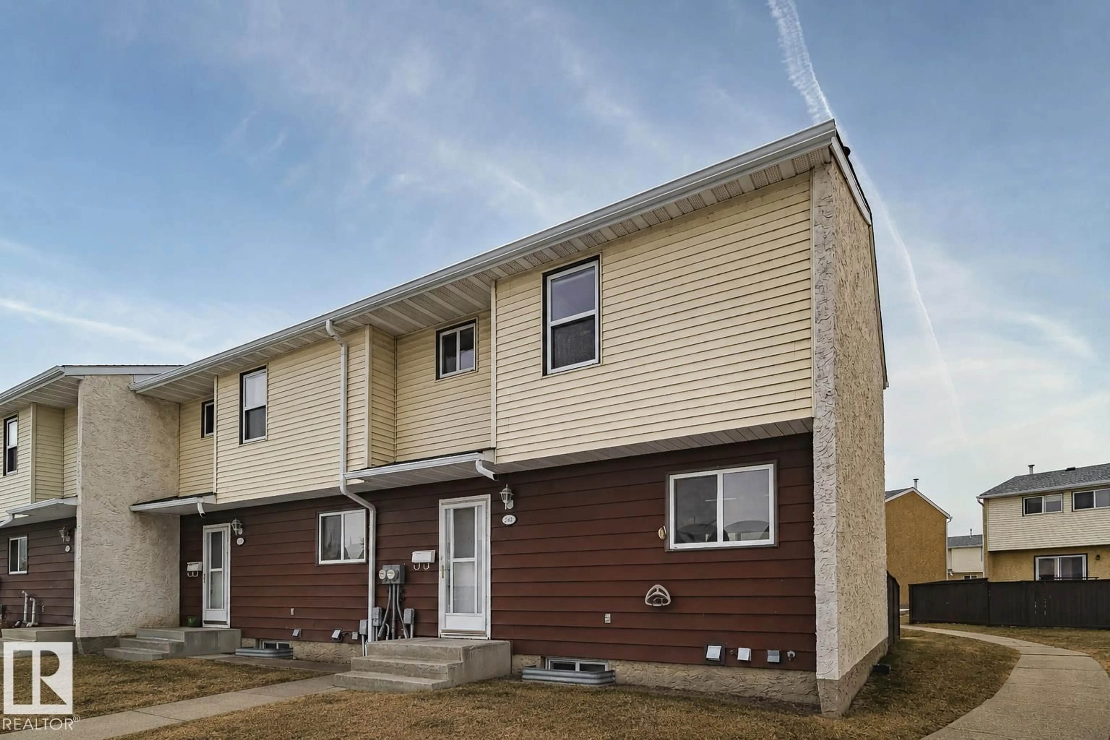 Home with vinyl exterior material, street for 221 HARRISON DR, Edmonton Alberta T5A2X5