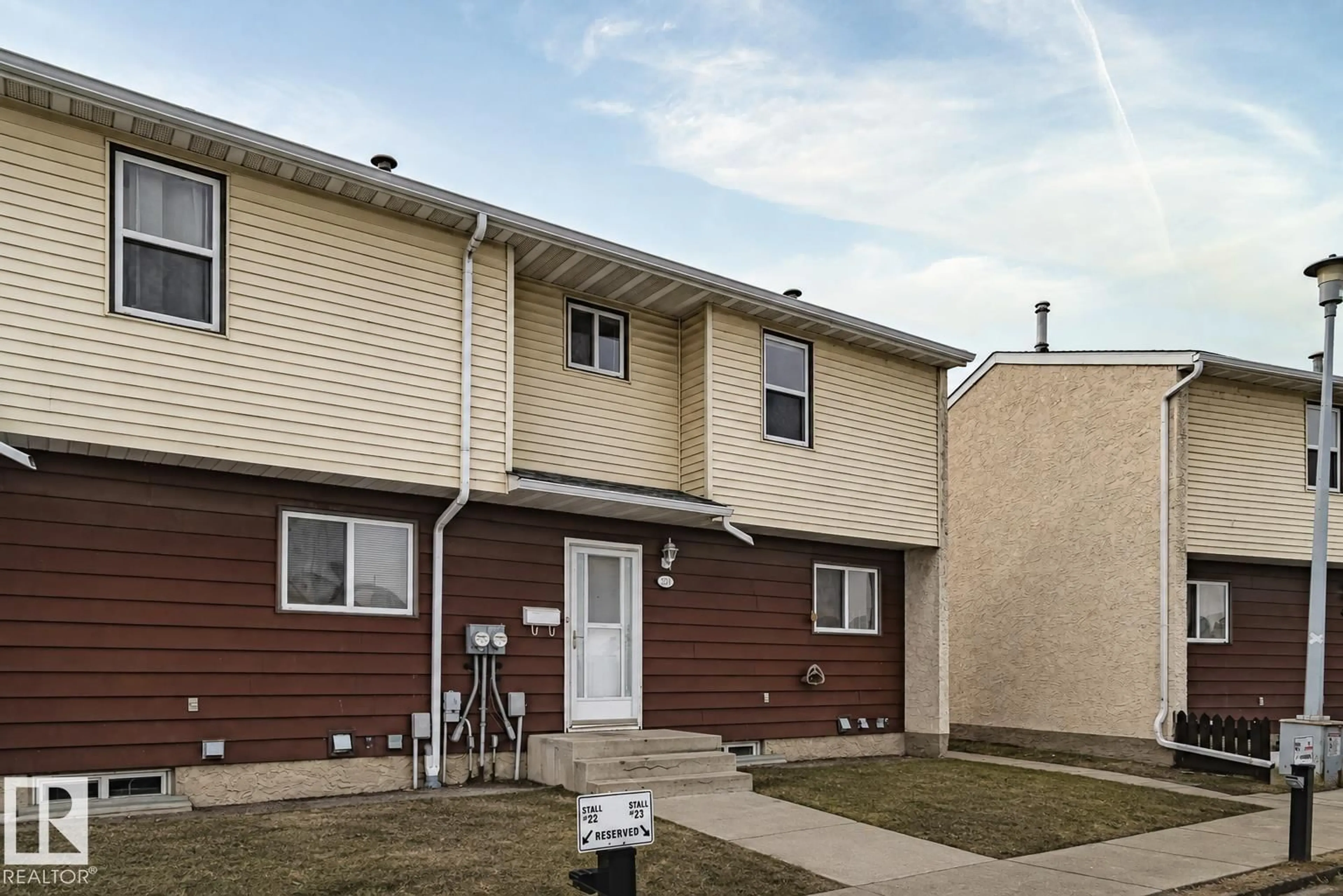 Home with vinyl exterior material, street for 221 HARRISON DR, Edmonton Alberta T5A2X5