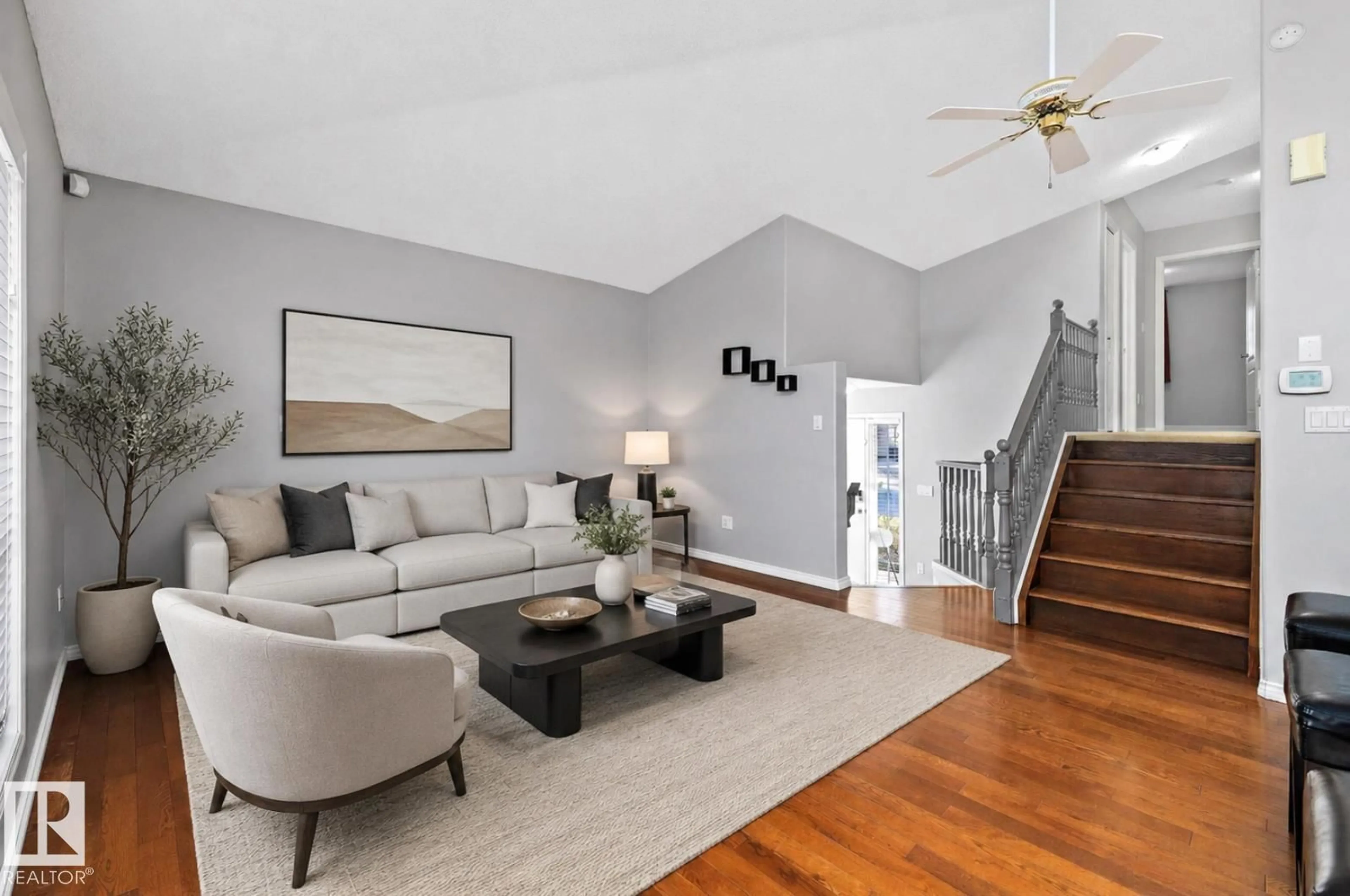 Living room with furniture, unknown for 215 - 123 BLACKBURN DR, Edmonton Alberta T6W1B9