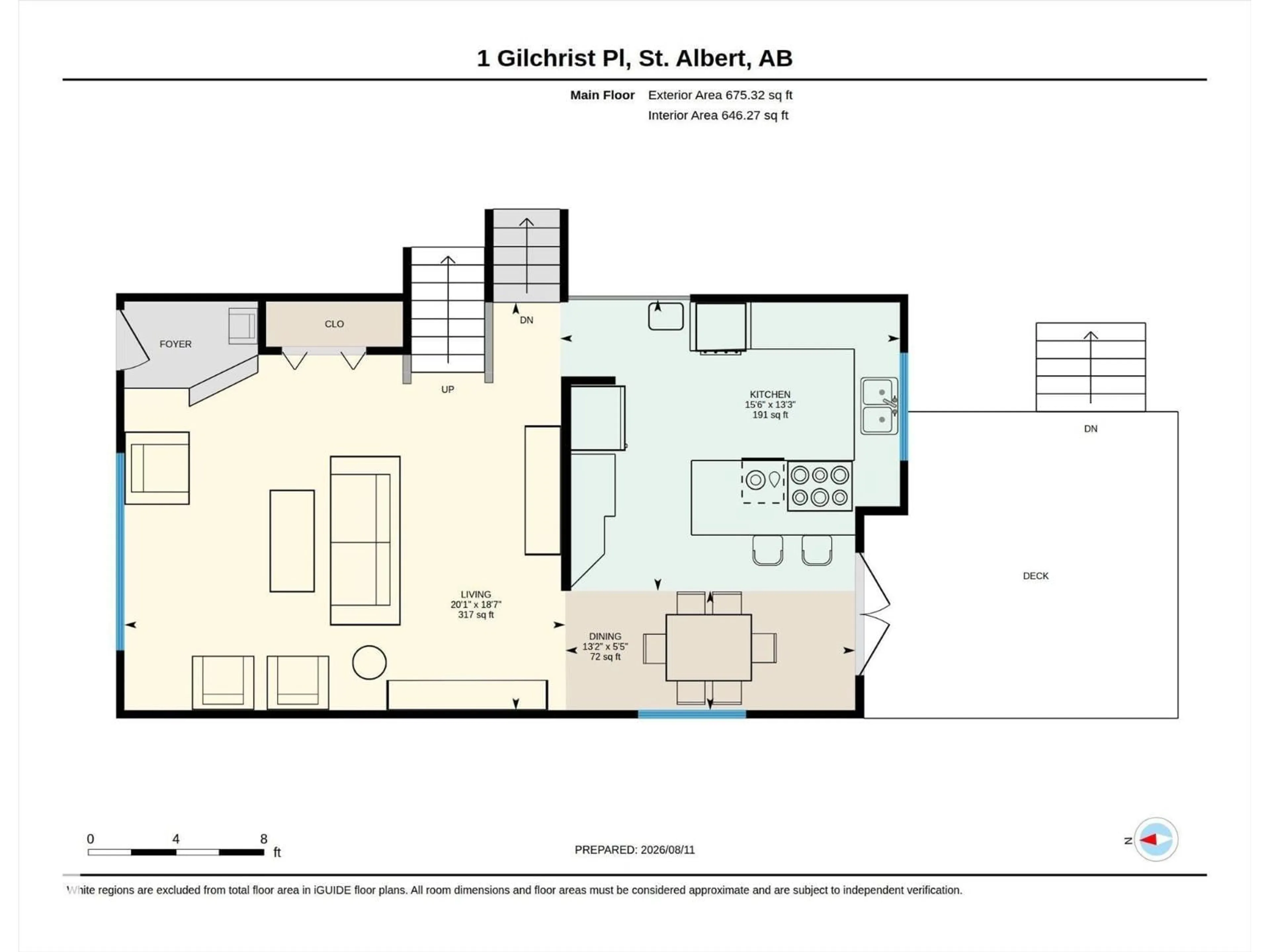 Floor plan for 1 GILCHRIST PL, St. Albert Alberta T8N2M3