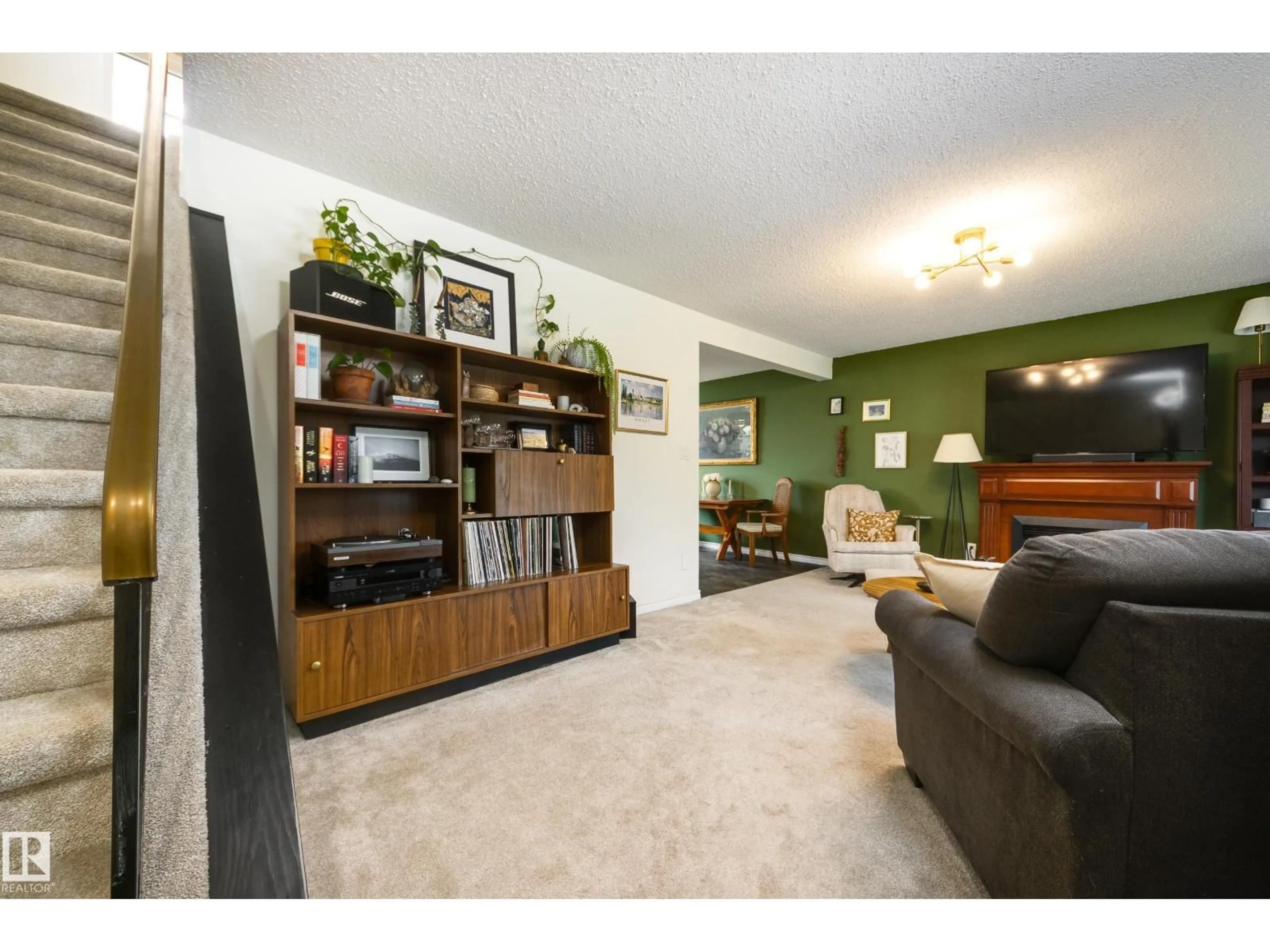 Living room with furniture, unknown for NW - 4233 85 ST, Edmonton Alberta T6K1B3
