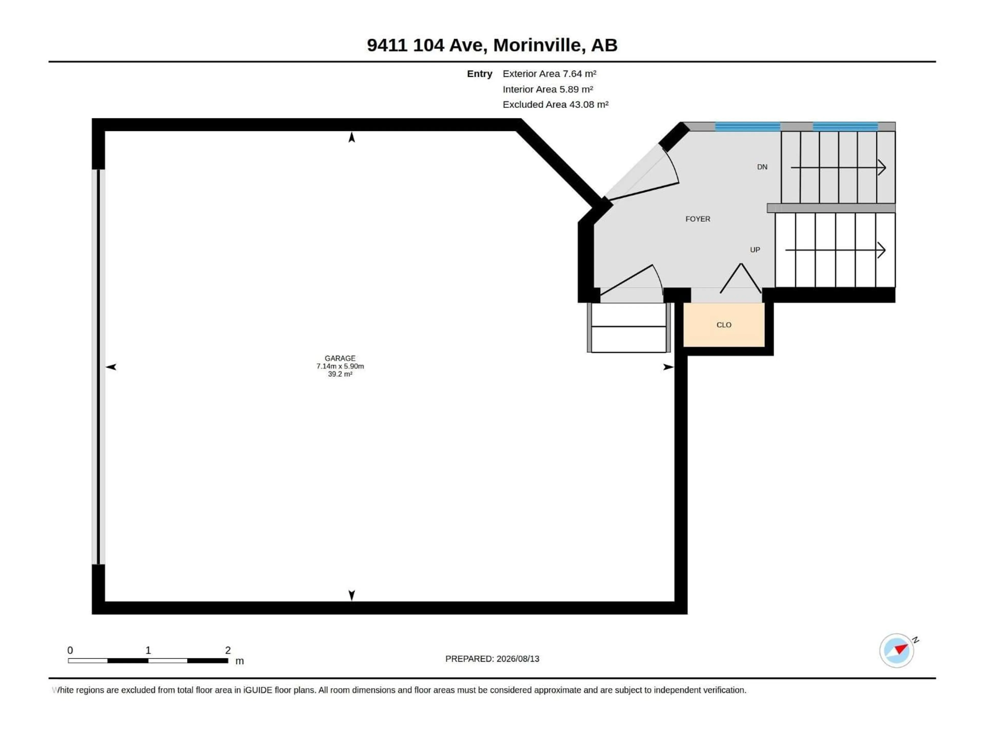 Floor plan for 9411 104 AV, Morinville Alberta T8R0B2