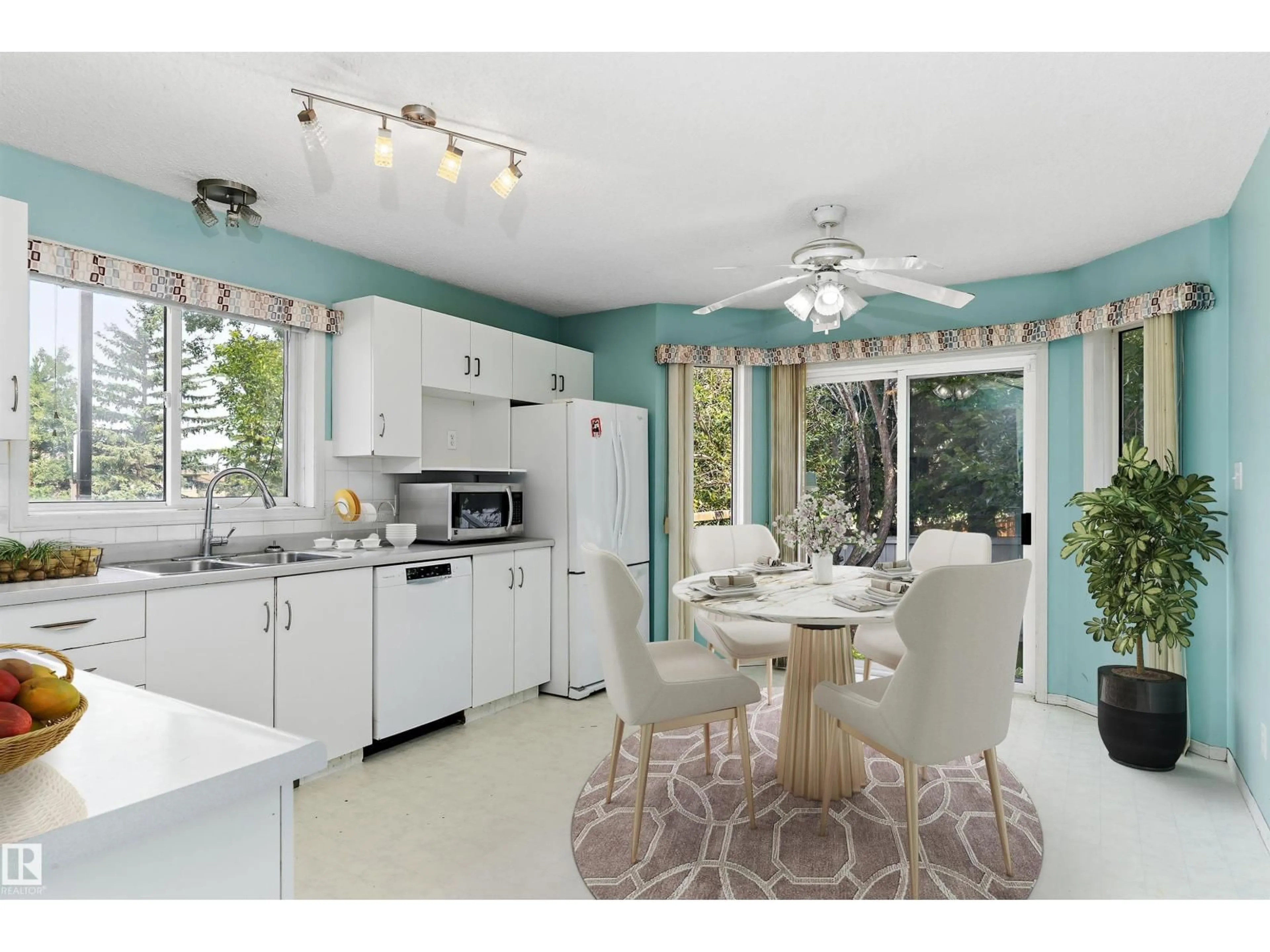 Open concept kitchen, ceramic/tile floor for NW - 851 112A ST, Edmonton Alberta T6J6W2