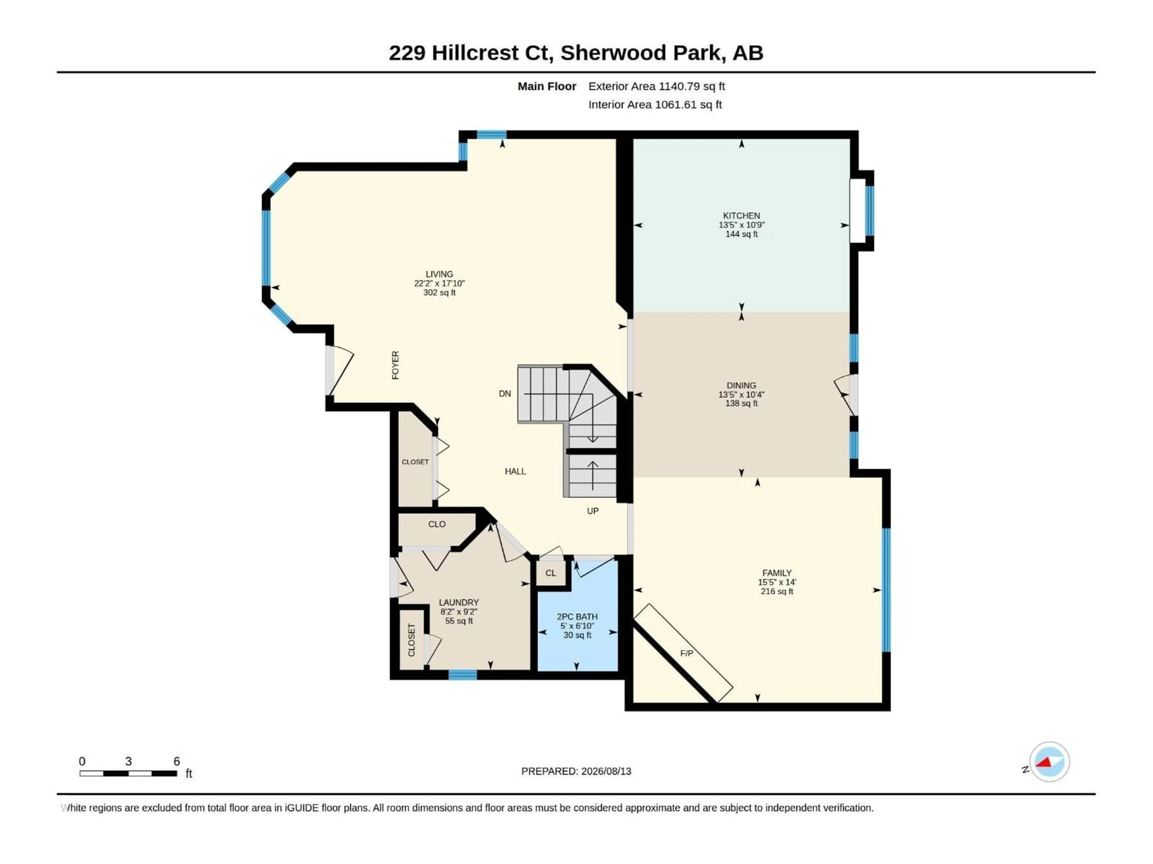 Floor plan for 229 HILLCREST CT, Sherwood Park Alberta T8A5V5