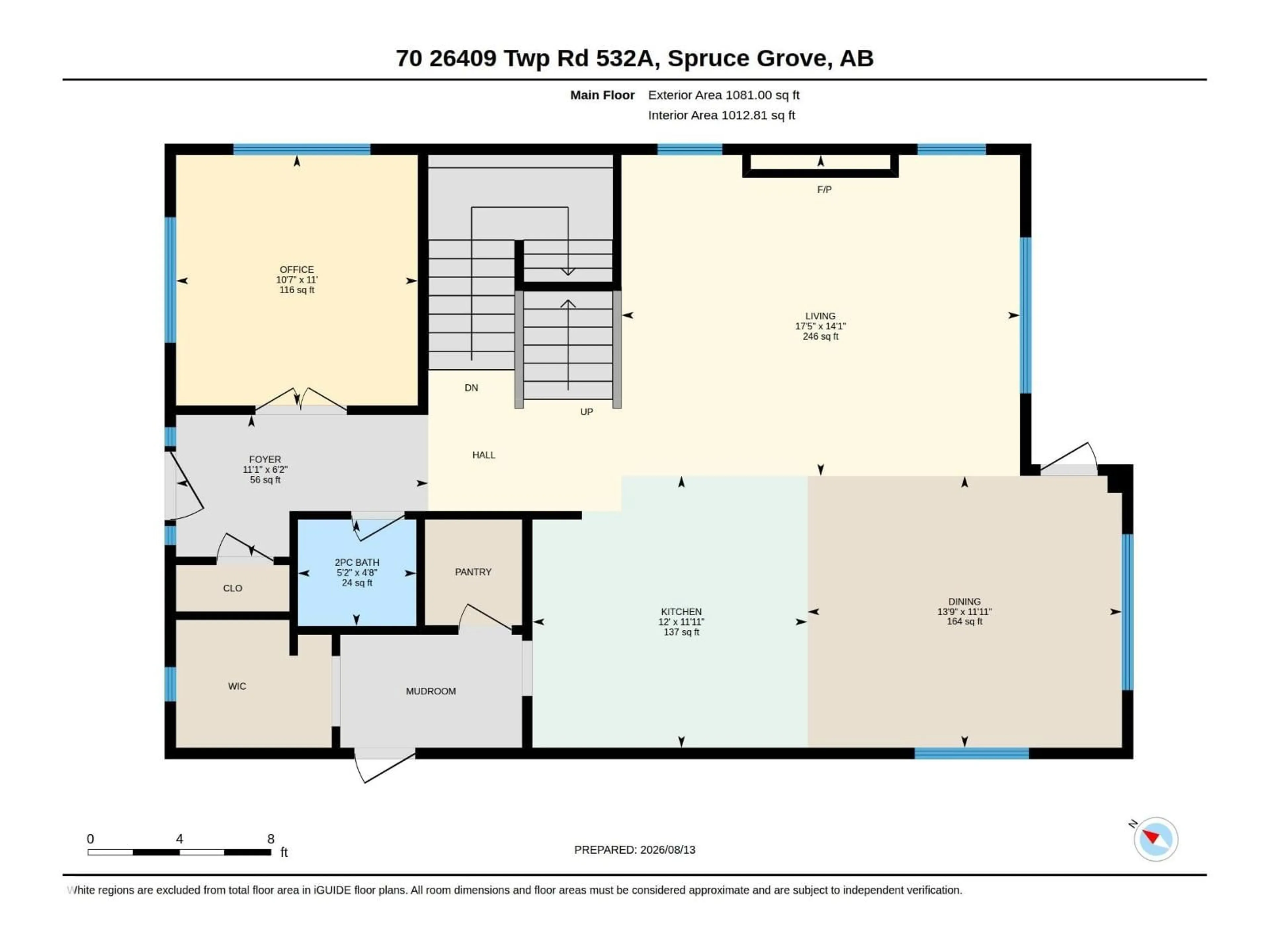Floor plan for 70 26409 TP 532A, Rural Parkland County Alberta T7X4M1
