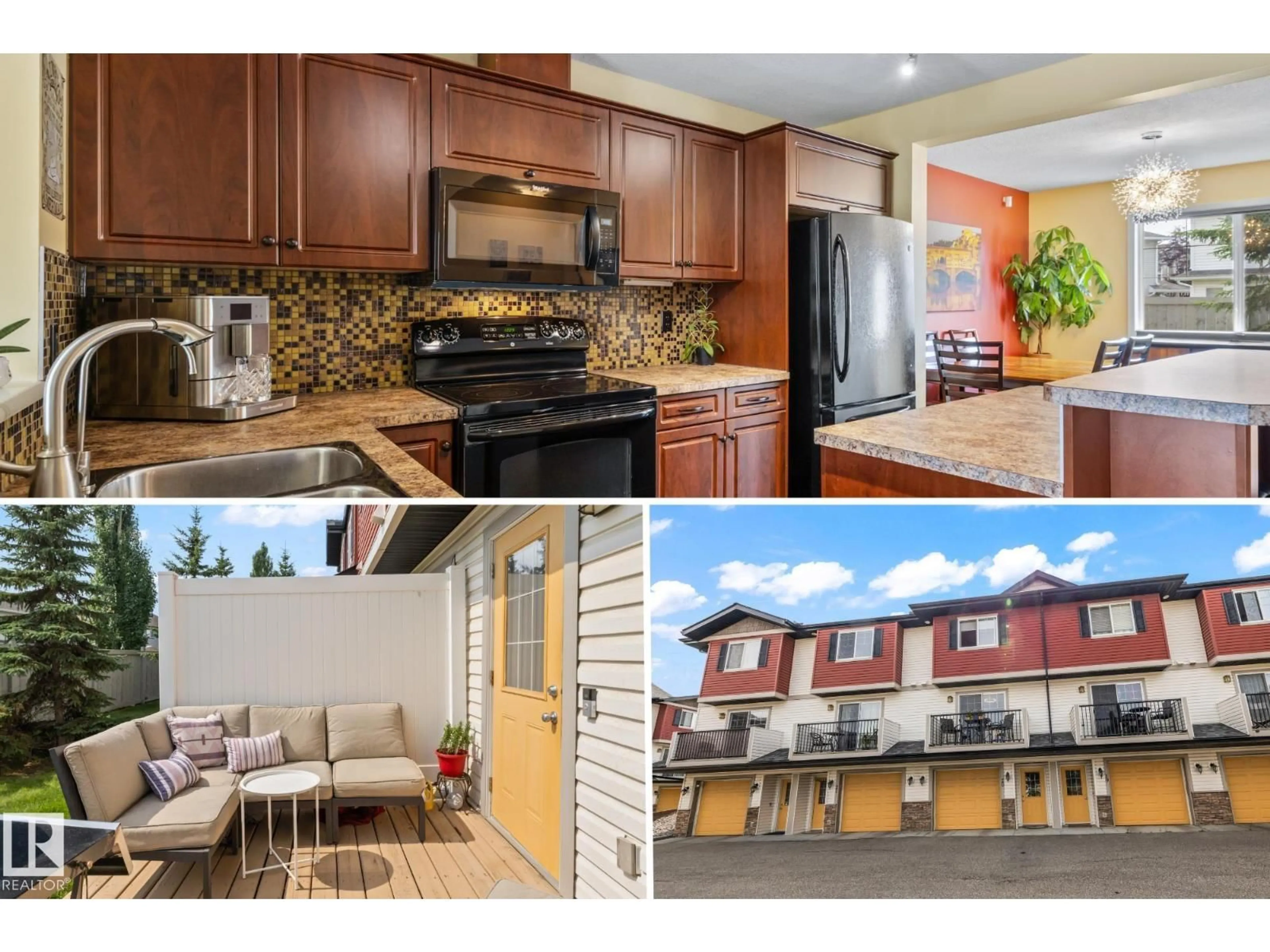 Open concept kitchen, wood/laminate floor for 20 3751 12 ST NW, Edmonton Alberta T6T0N3