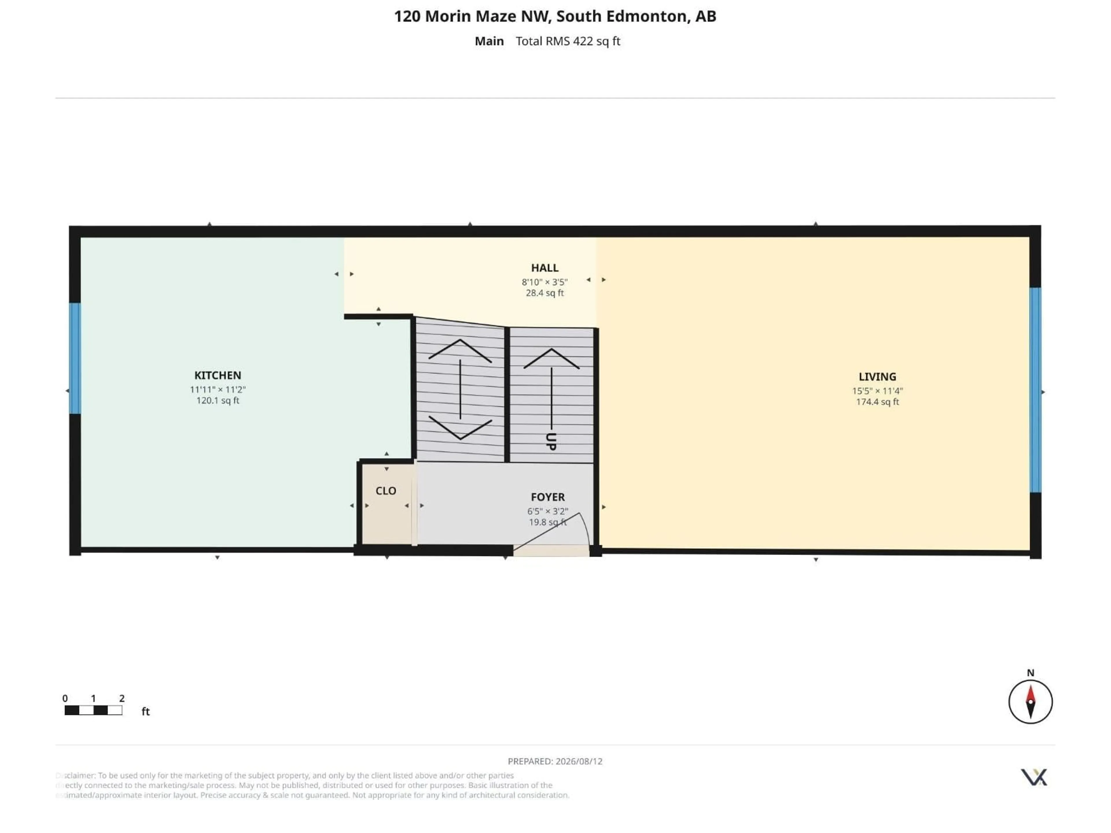 Floor plan for 120 MORIN MZ, Edmonton Alberta T6K1V1