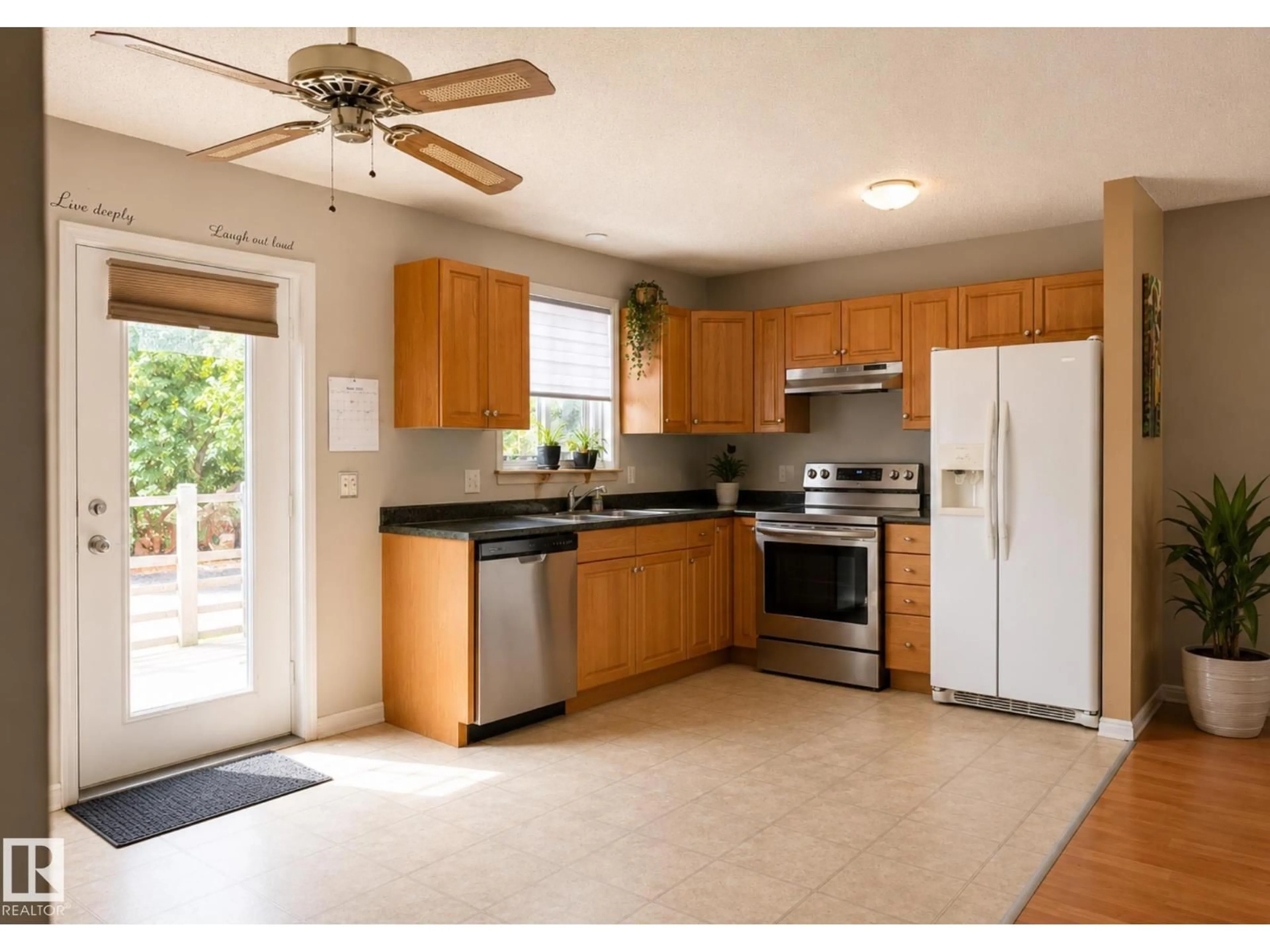 Standard kitchen, ceramic/tile floor for 4 SPRUCE MEADOW LN, Bon Accord Alberta T0A0K0