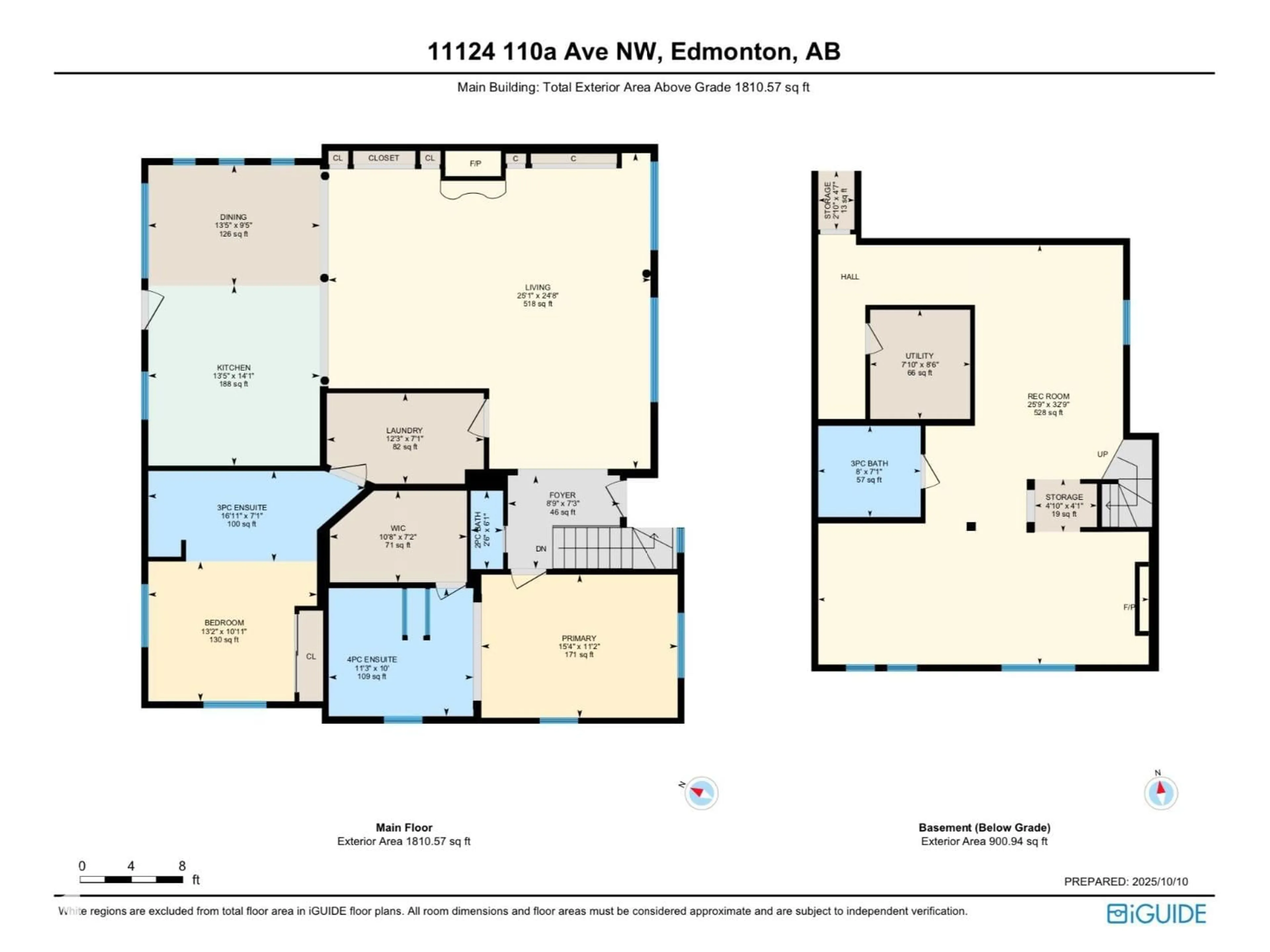 Floor plan for 11124 110A AV, Edmonton Alberta T5H1K1