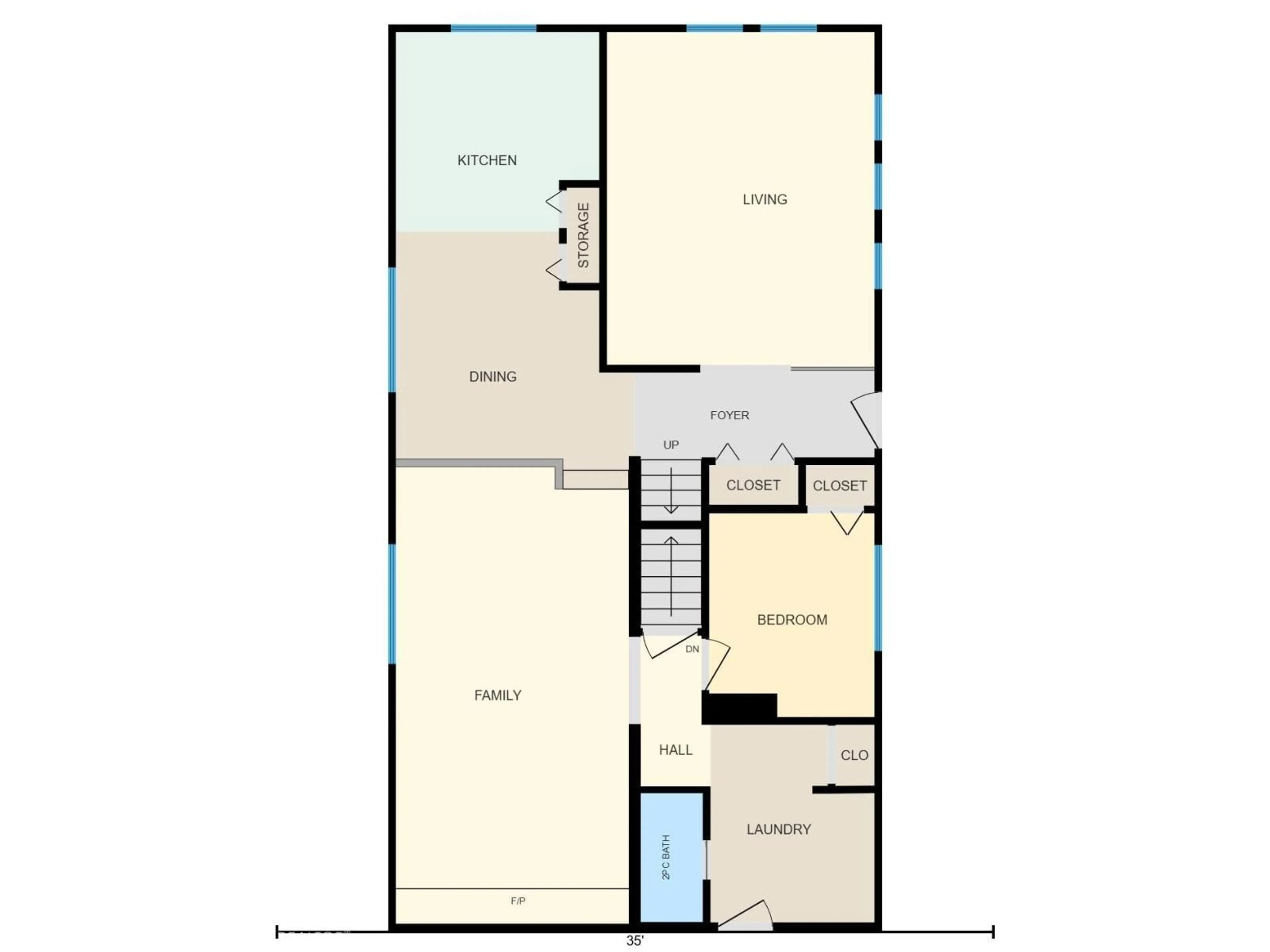 Floor plan for 1036 82 ST, Edmonton Alberta T6K1X6