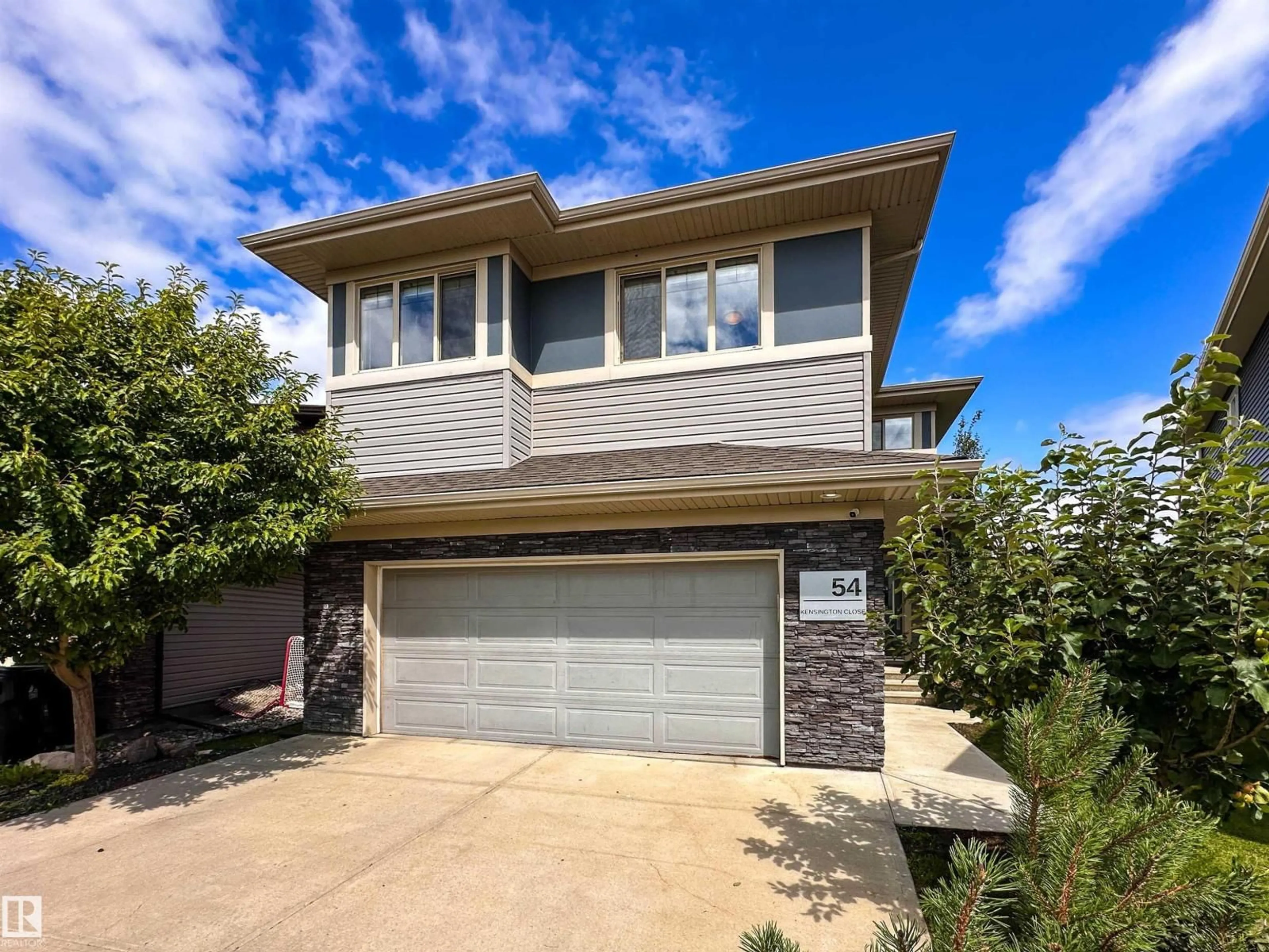 Home with brick exterior material, street for 54 KENSINGTON CL, Spruce Grove Alberta T7X0S9