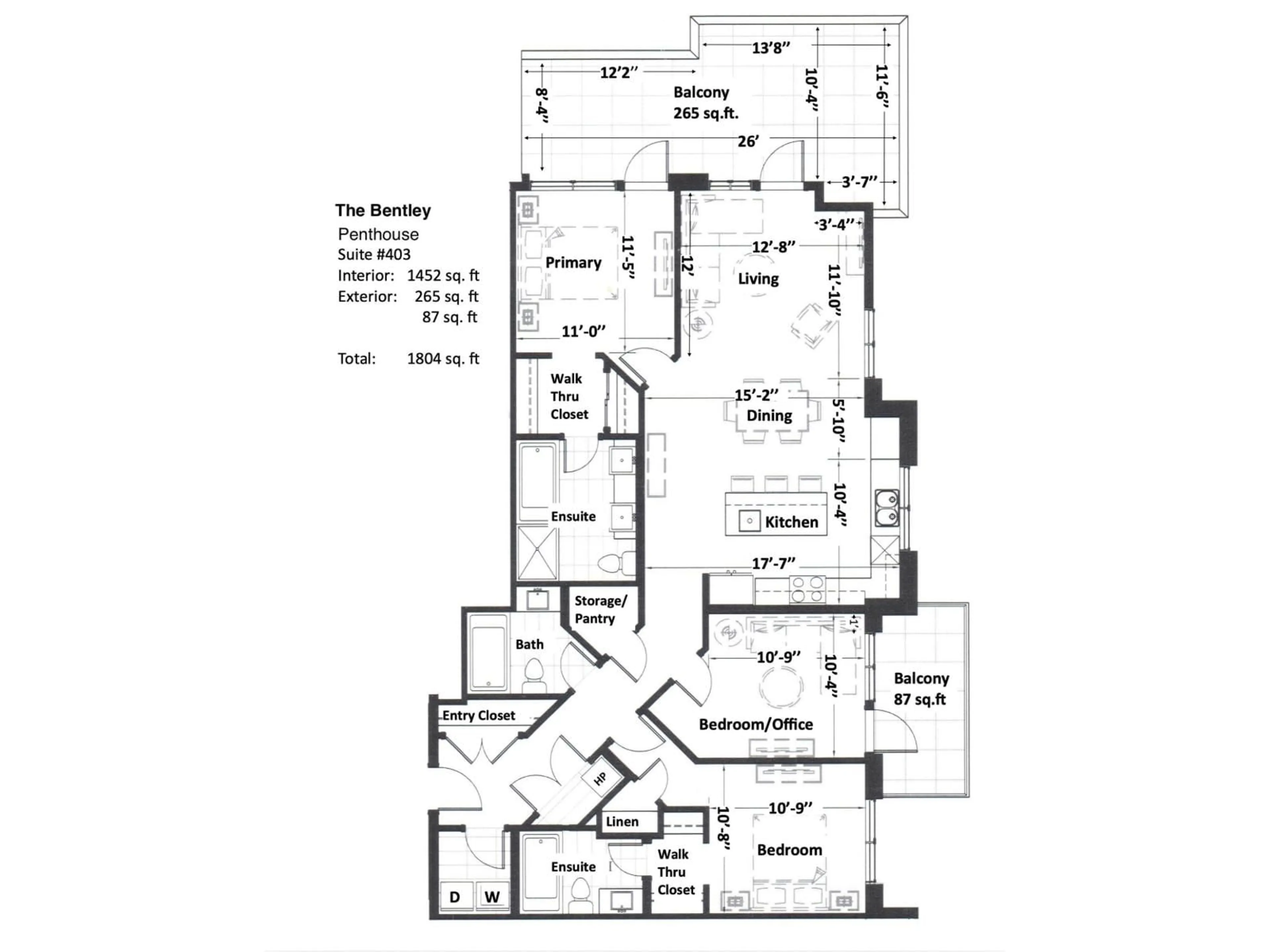Floor plan for #403 - 11710 87 AV, Edmonton Alberta T6G0Y3