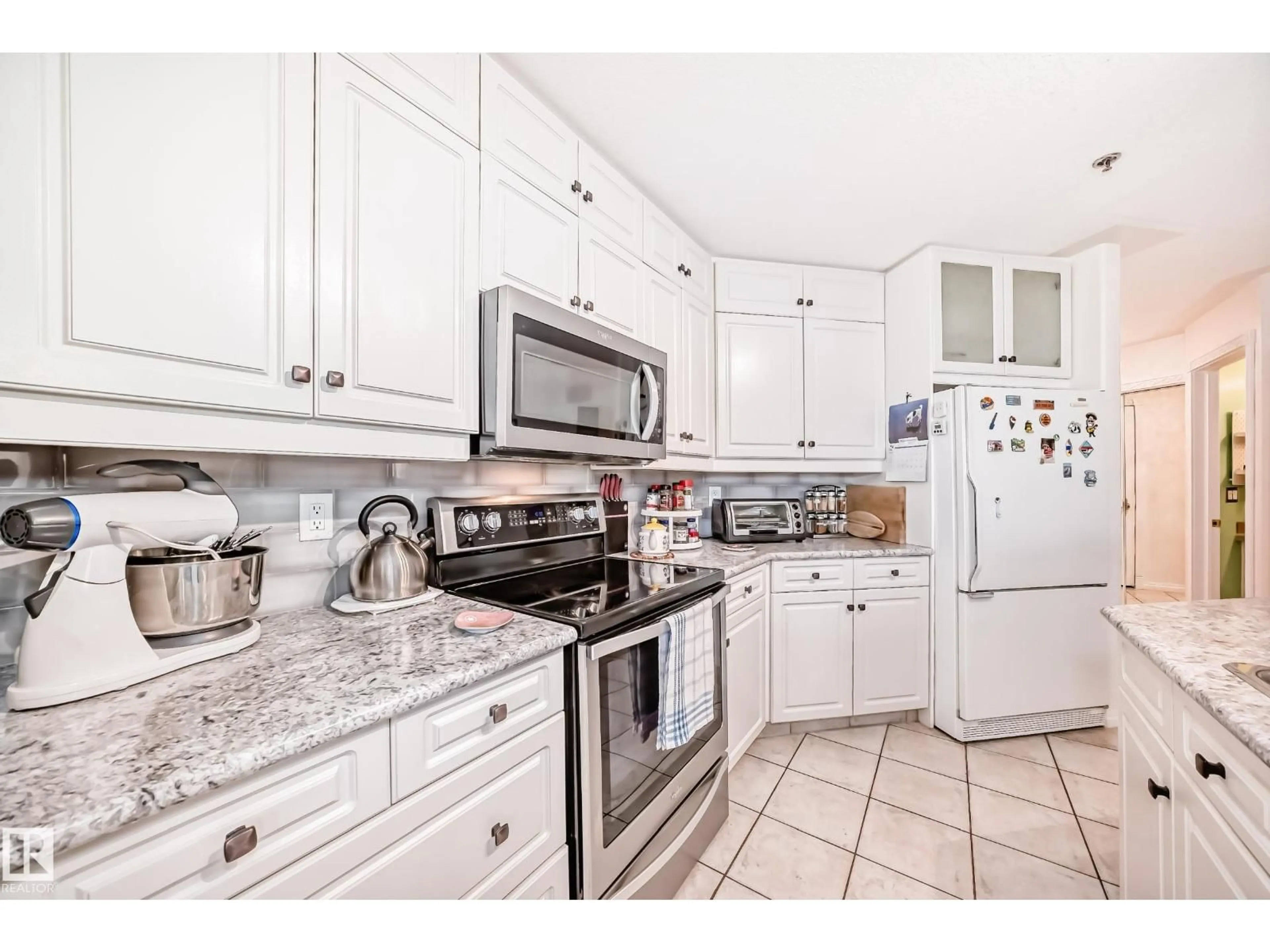 Standard kitchen, ceramic/tile floor for #108 - 12028 103 AV, Edmonton Alberta T5K2T9
