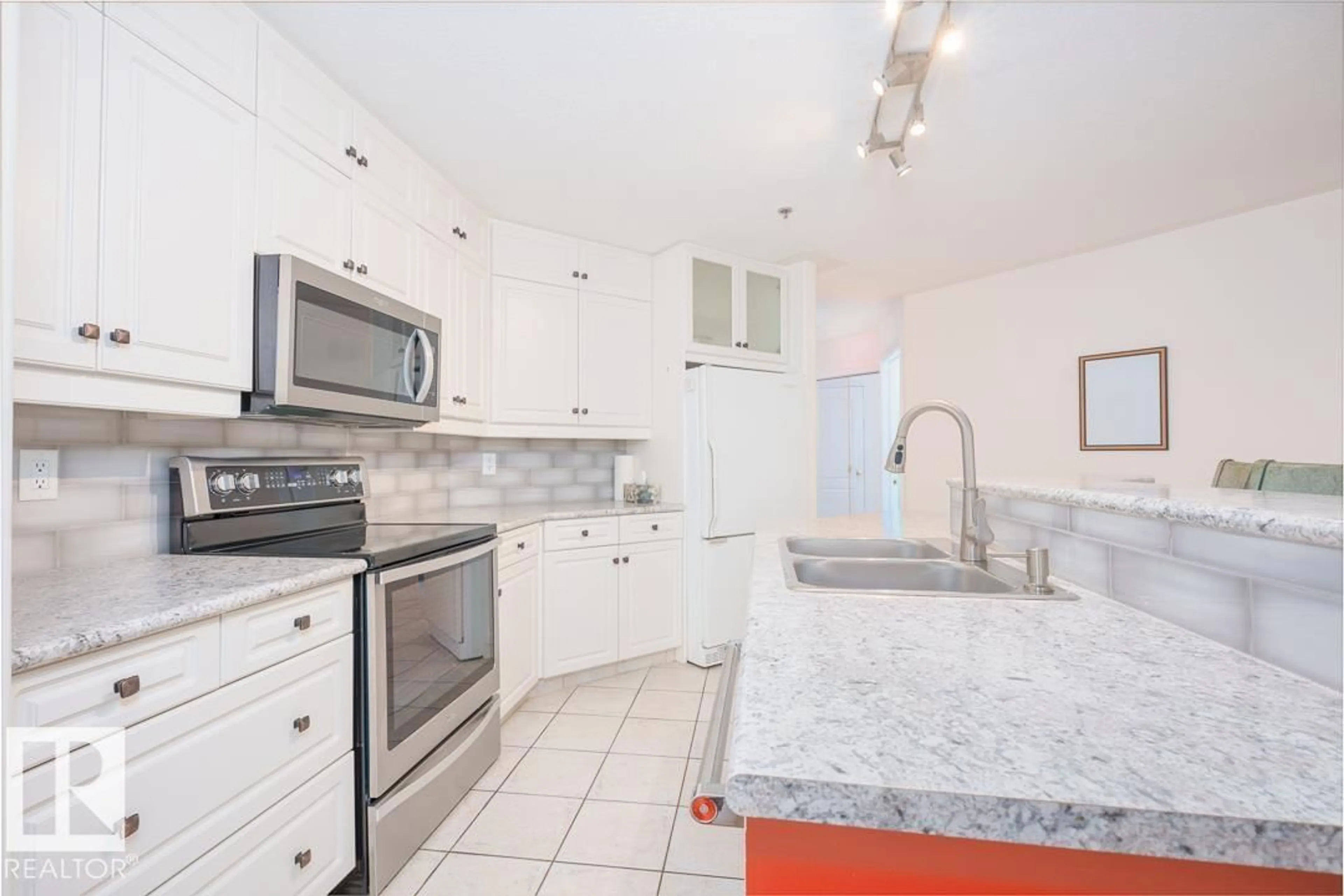 Standard kitchen, ceramic/tile floor for #108 - 12028 103 AV, Edmonton Alberta T5K2T9