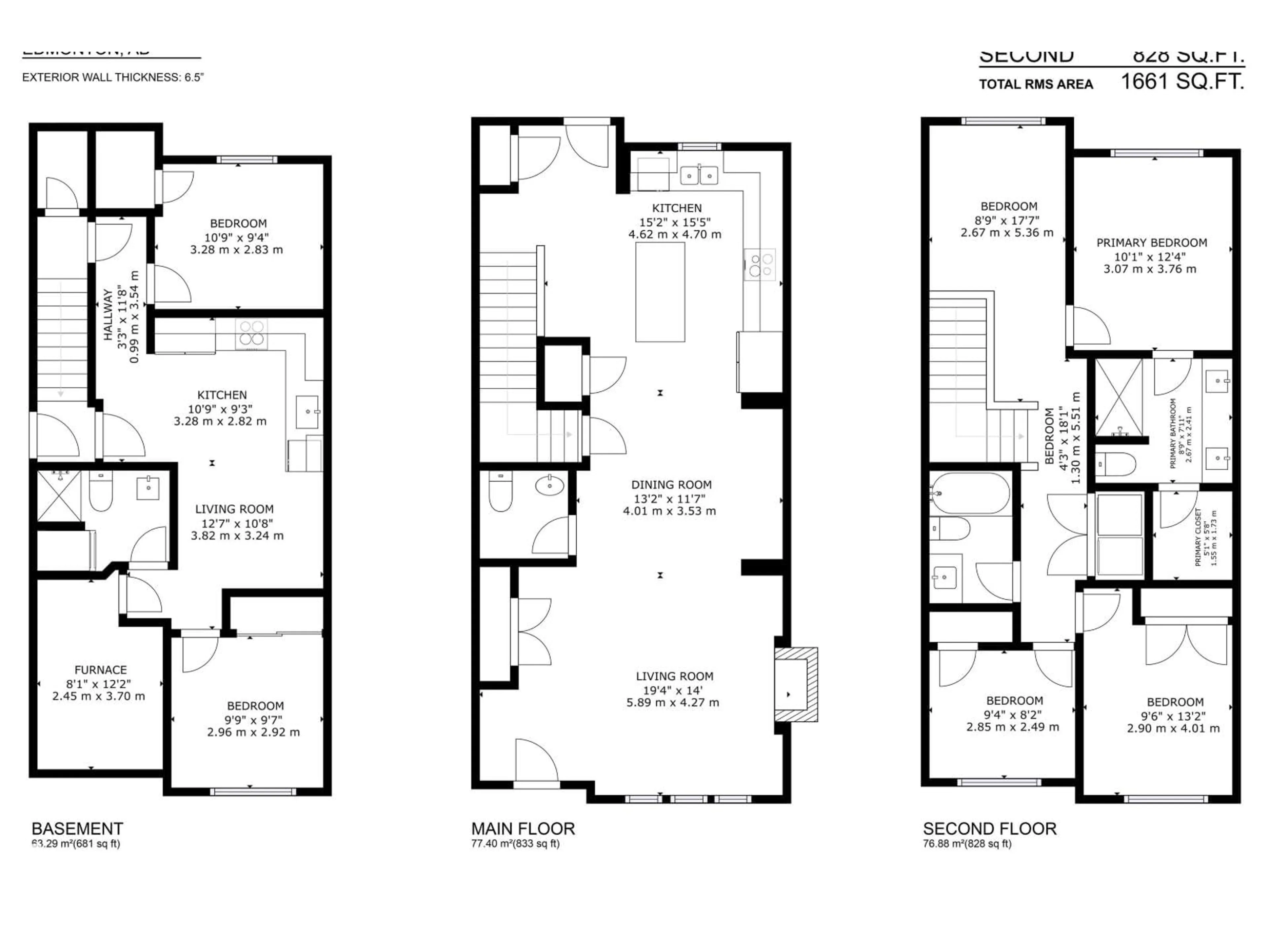 Floor plan for NW - 9307 221 ST, Edmonton Alberta T5T6C9