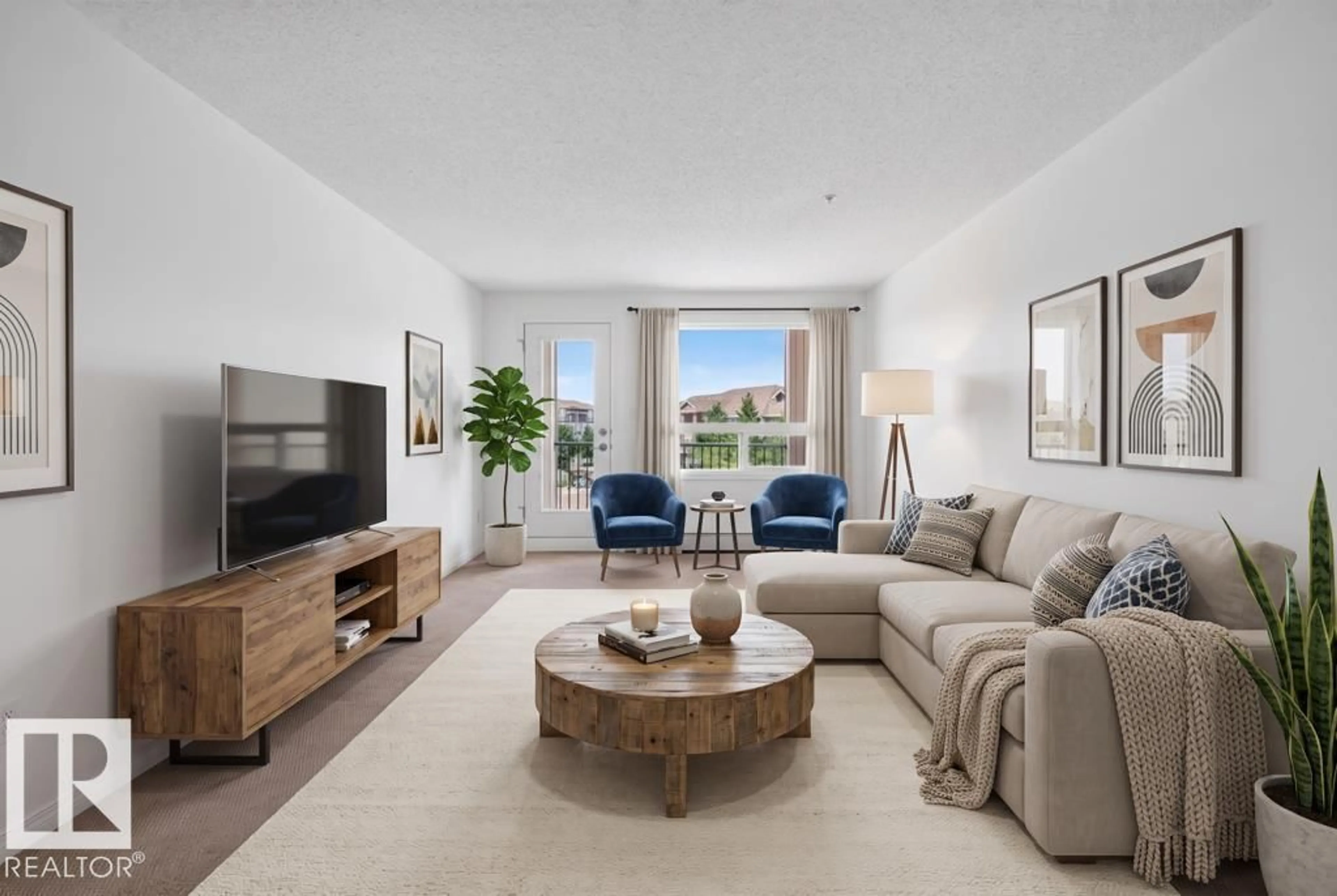 Living room with furniture, unknown for 2309 - 7343 SOUTH TERWILLEGAR DR, Edmonton Alberta T6R0M2