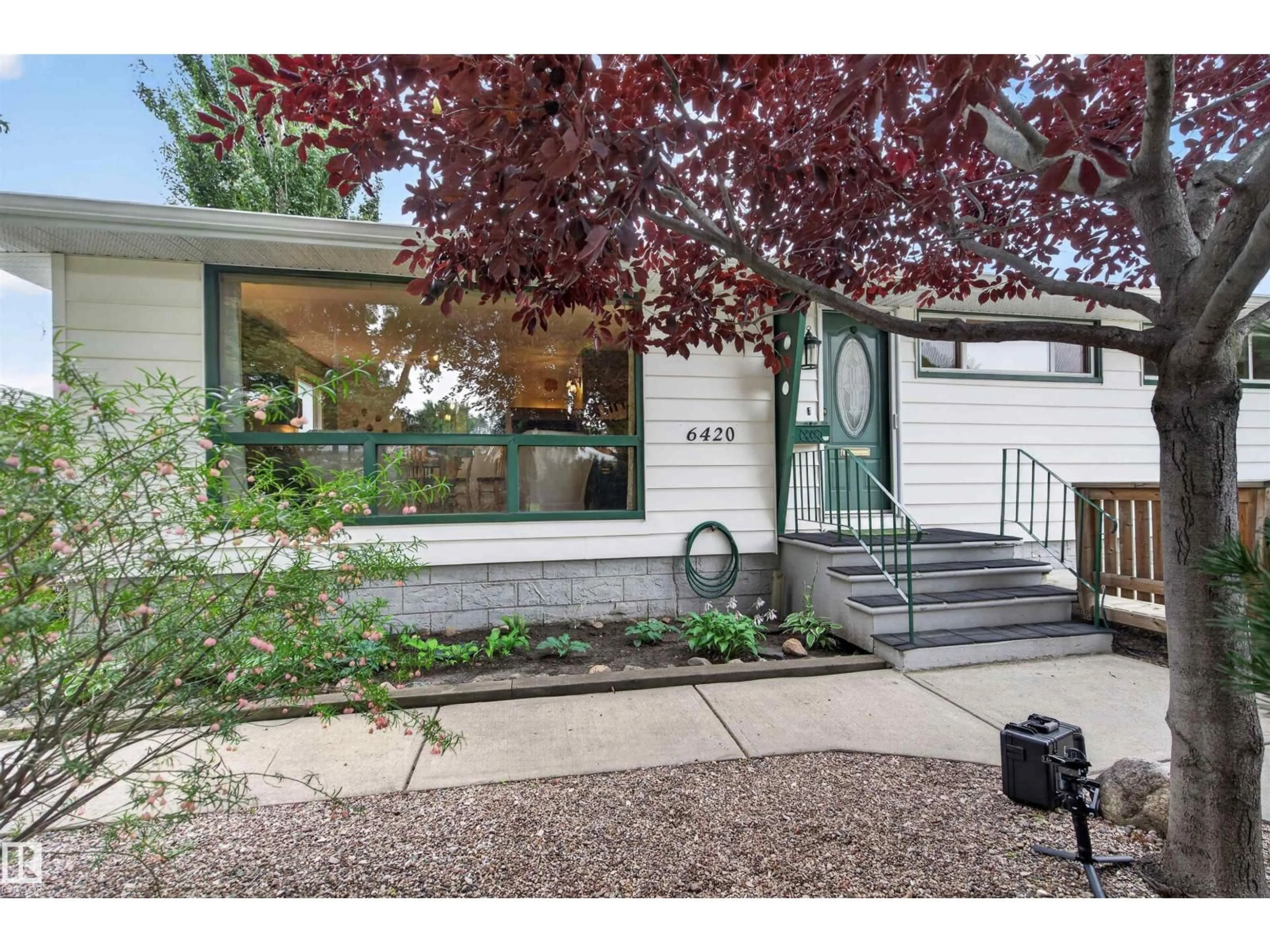Home with vinyl exterior material, street for NW - 6420 86 ST, Edmonton Alberta T6E2X9