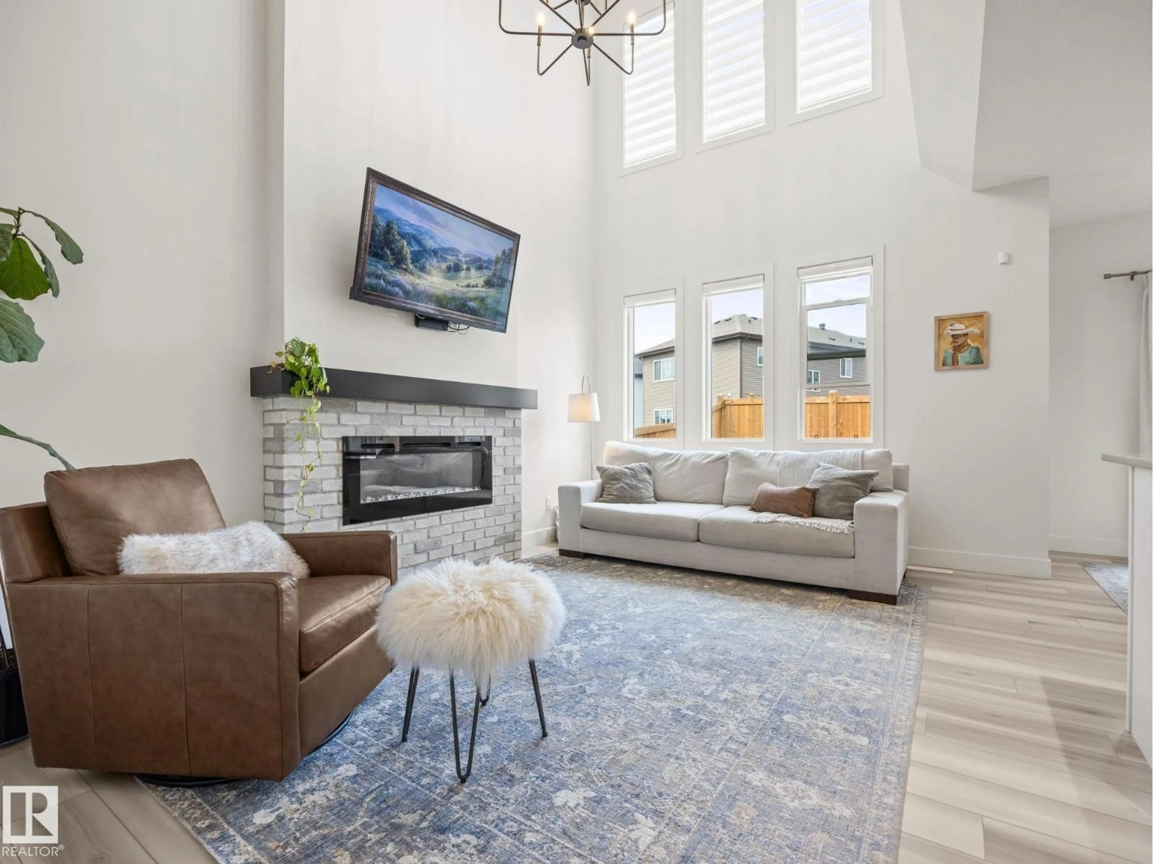 Living room with furniture, unknown for 3808 42 AV, Beaumont Alberta T4Z2Z6