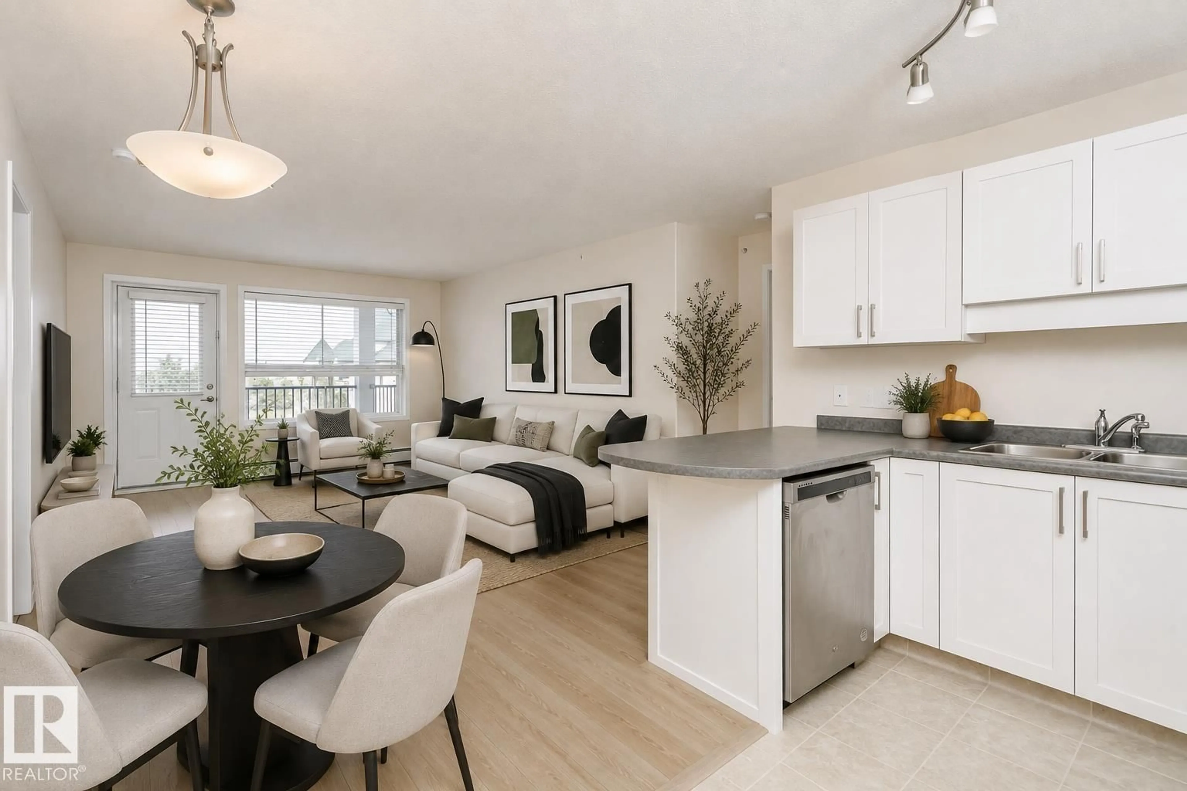 Open concept kitchen, unknown for 423 13625 34 ST NW, Edmonton Alberta T5A0E3