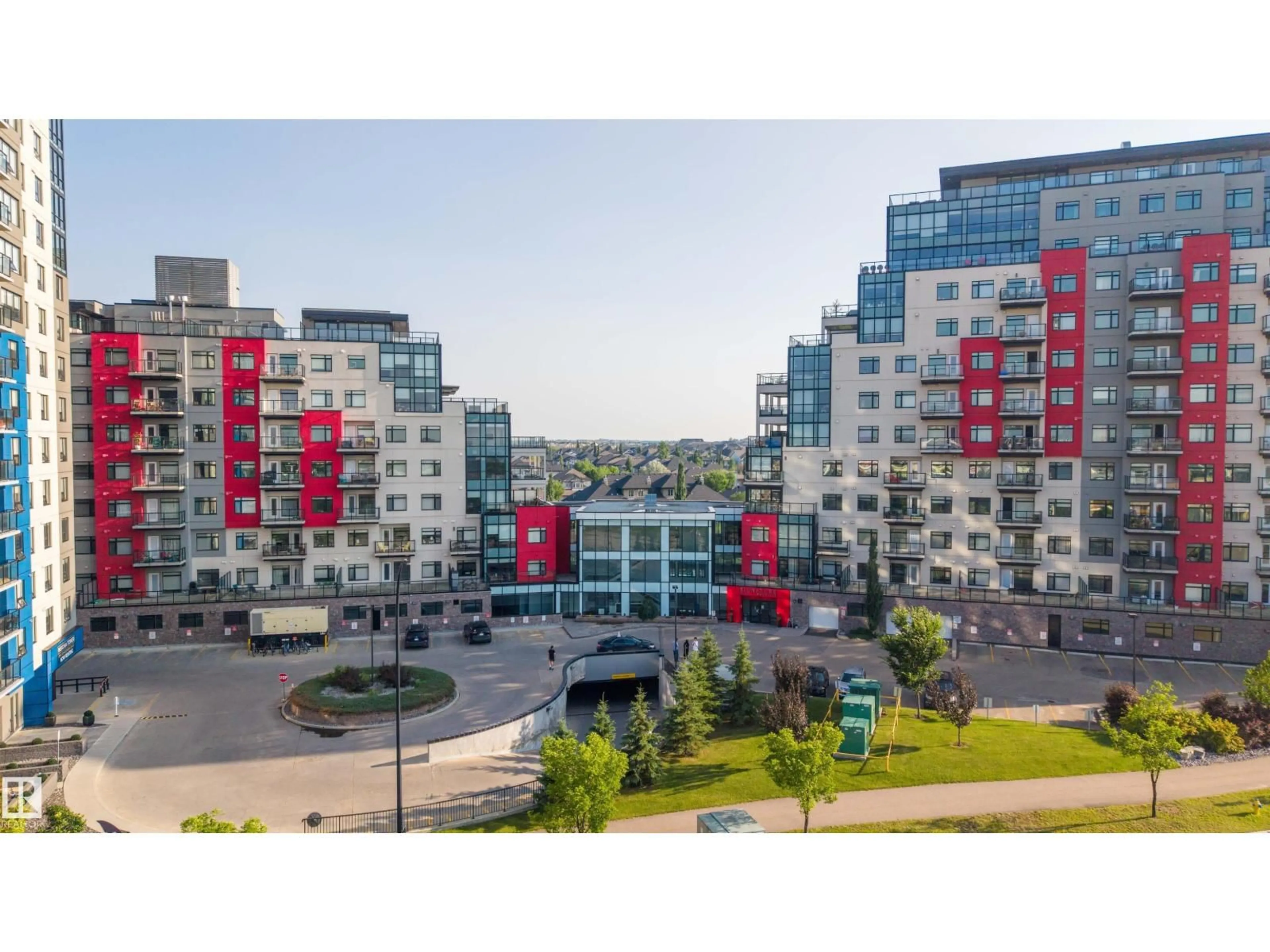 A pic from outside/outdoor area/front of a property/back of a property/a pic from drone, city buildings view from balcony for SW - 323 5151 WINDERMERE BV, Edmonton Alberta T6W2K4