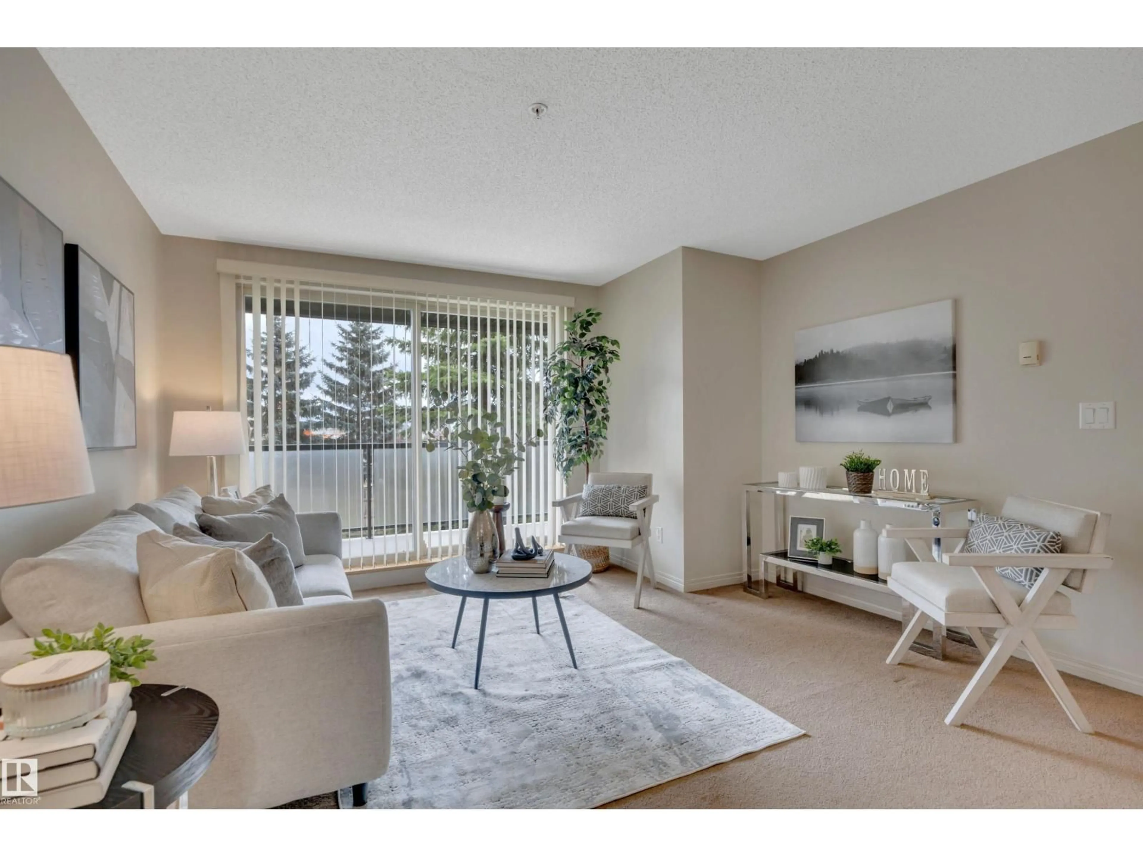 Living room with furniture, unknown for 205 13907 136 ST NW, Edmonton Alberta T6V1Y5