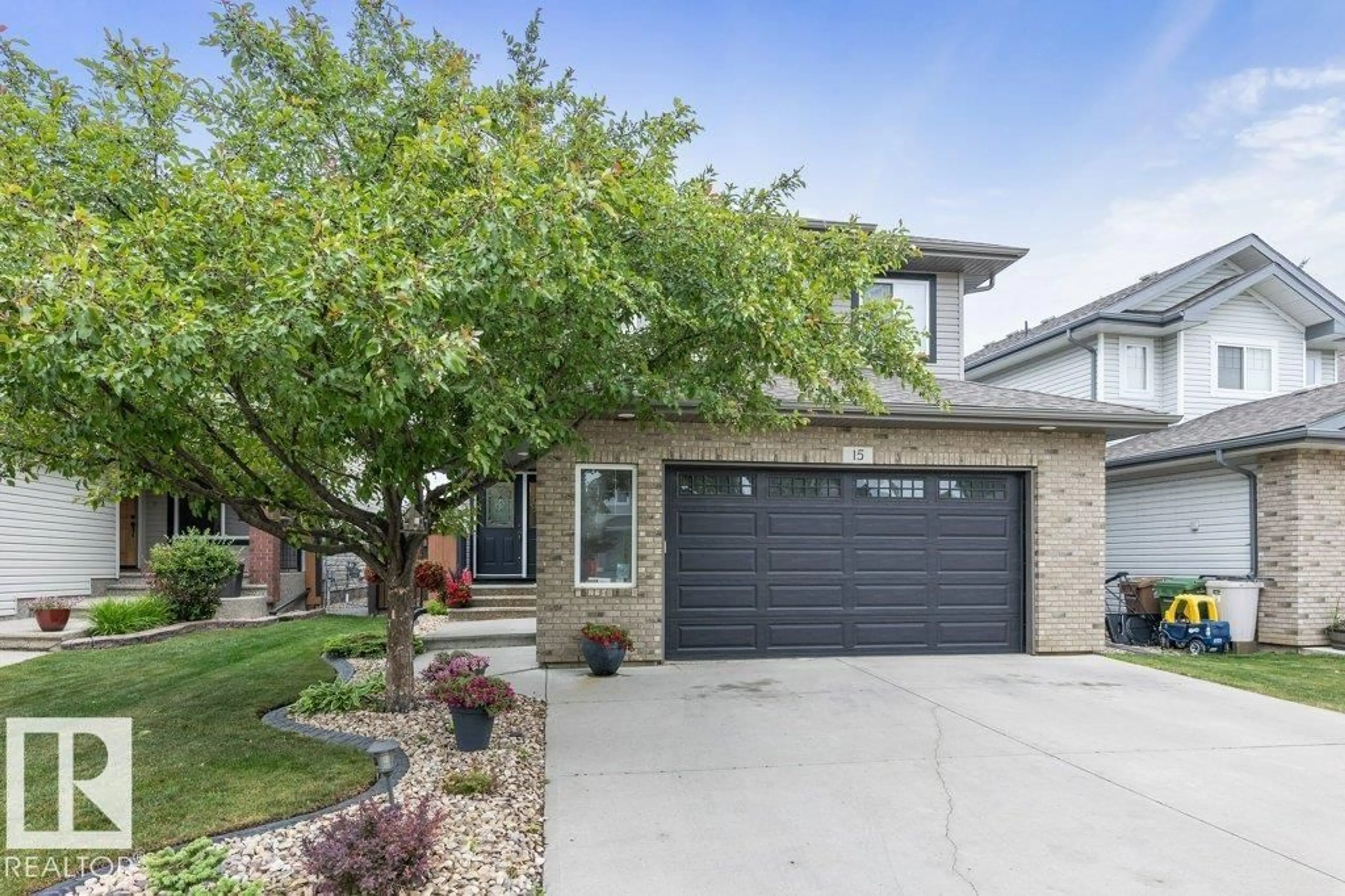 Home with brick exterior material, street for 15 NAPOLEON CR, St. Albert Alberta T8N1C6