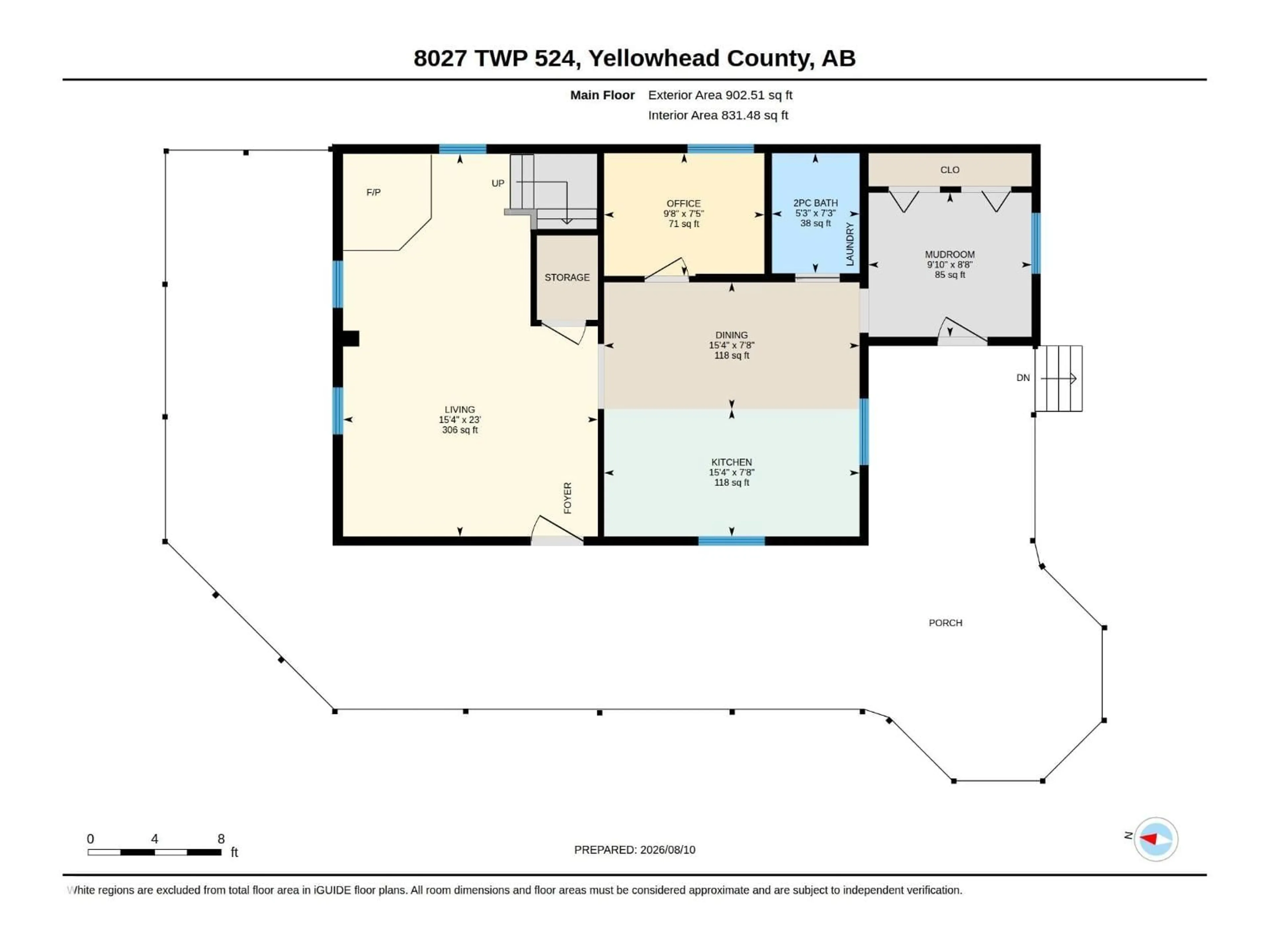 Floor plan for 8027 TWP 524, Rural Yellowhead Alberta T0E0T0