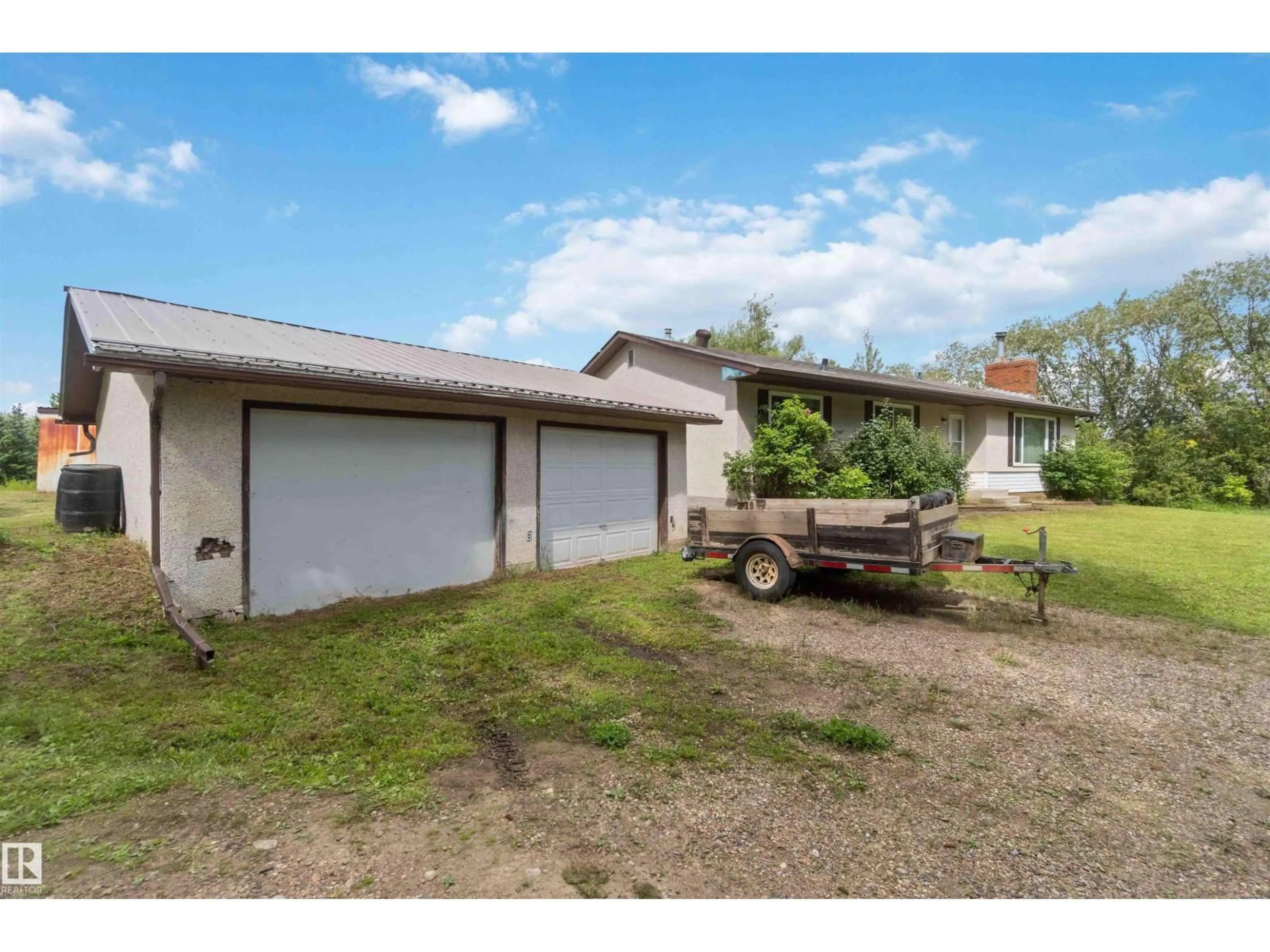A pic from outside/outdoor area/front of a property/back of a property/a pic from drone, street for 53305 - 116 RGE ROAD 280, Rural Parkland County Alberta T7X3V7