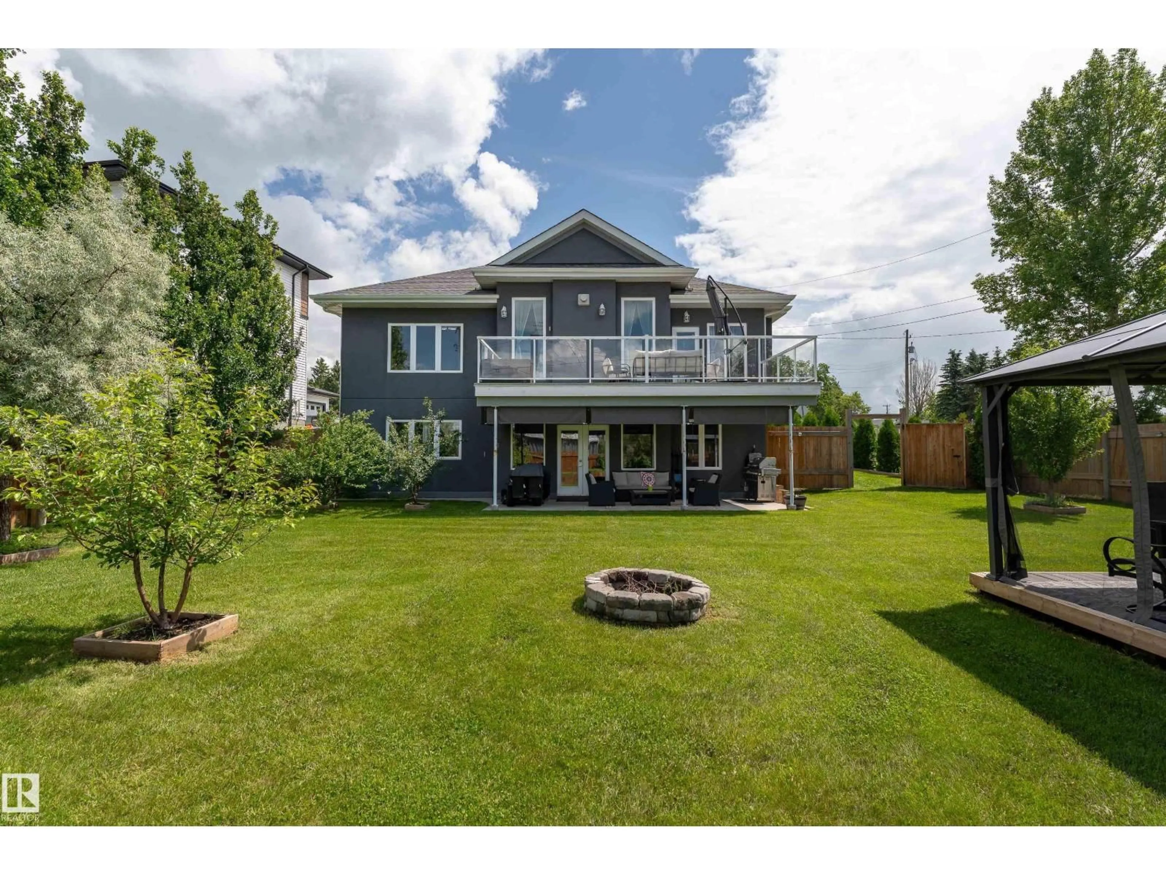 A pic from outside/outdoor area/front of a property/back of a property/a pic from drone, unknown for 19B SPRUCE MEADOW LANE, Bon Accord Alberta T0A0K0