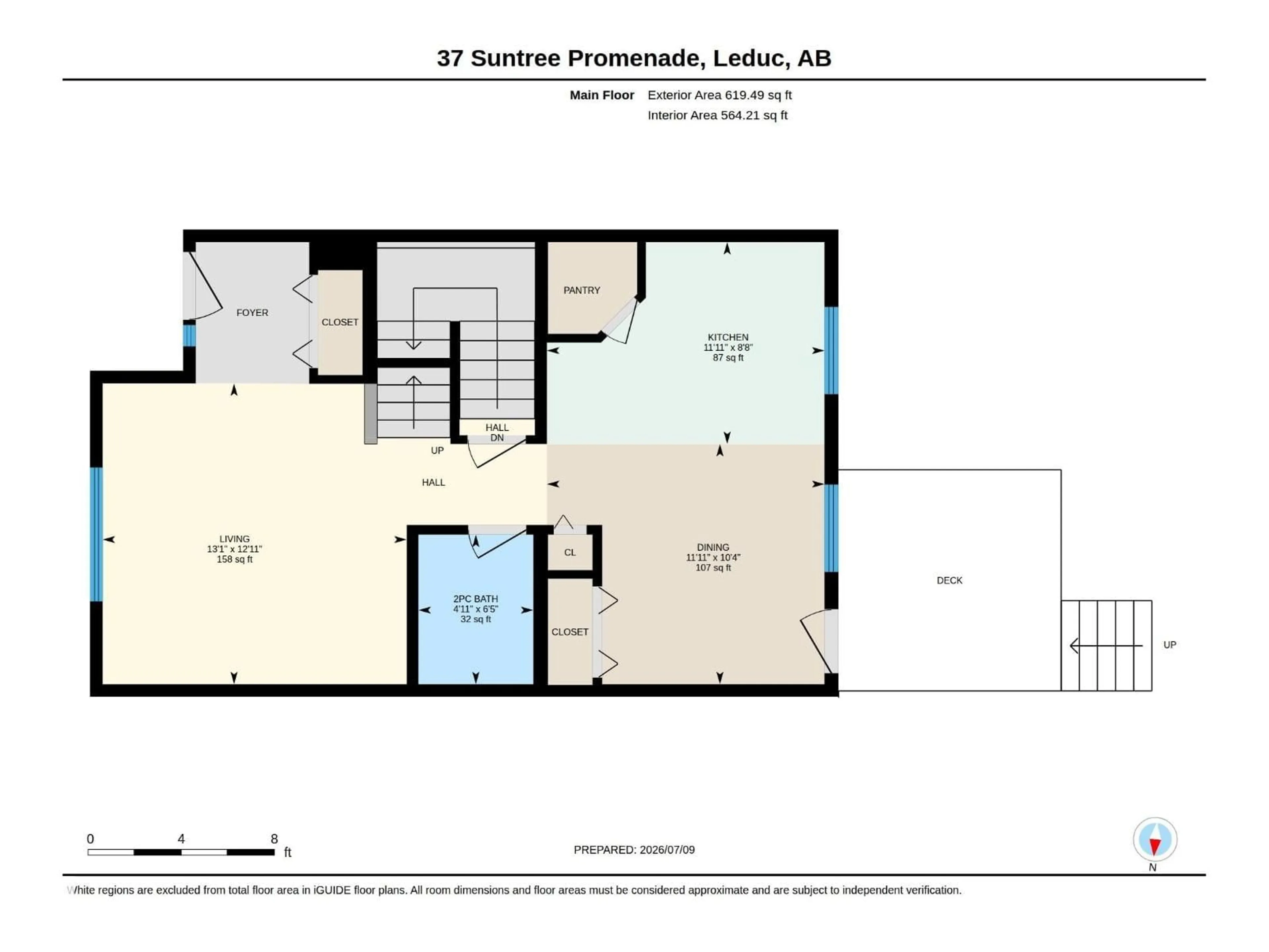 Floor plan for PM - 37 SUNTREE, Leduc Alberta T9E8R7