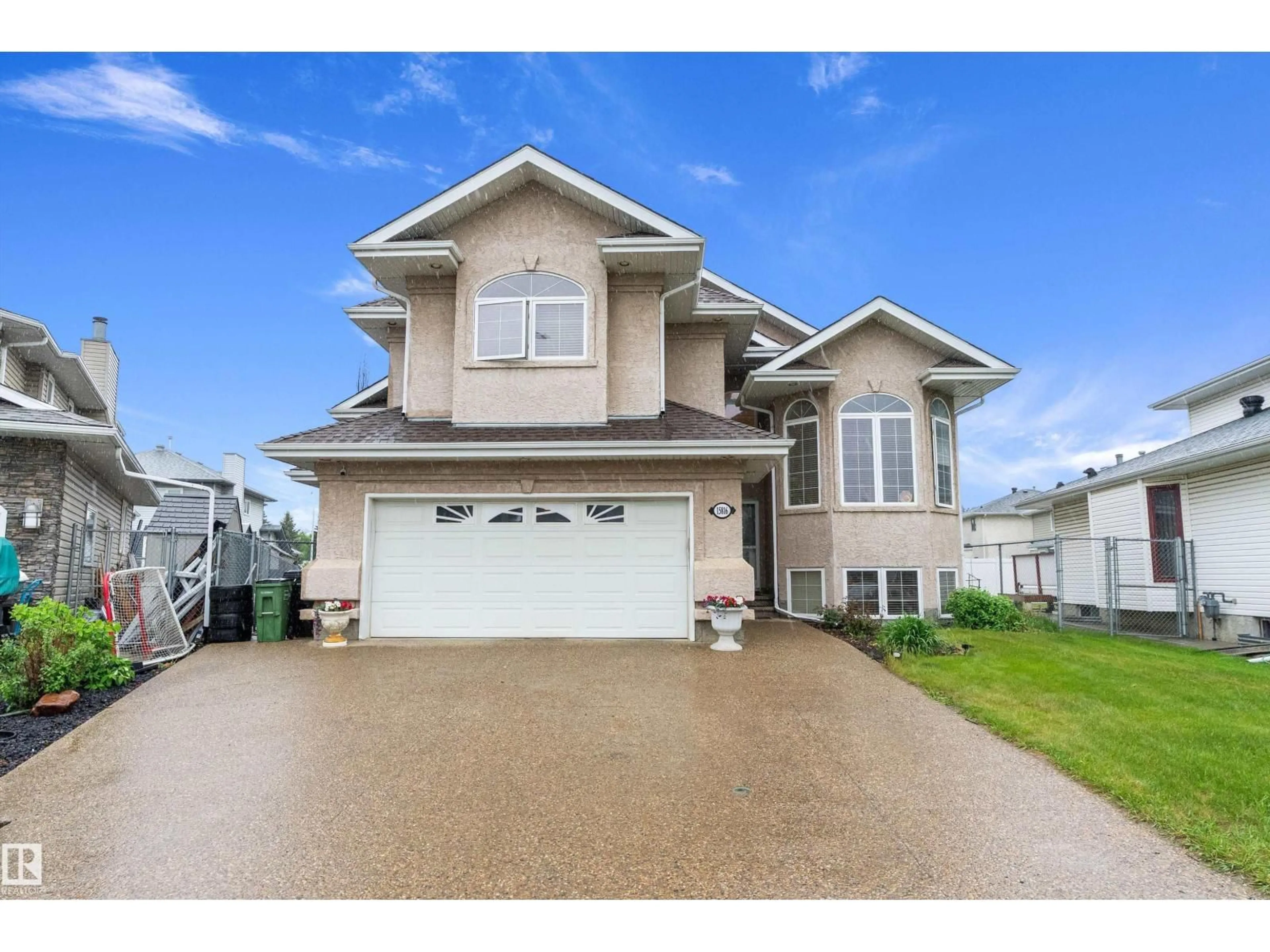 Home with vinyl exterior material, street for NW - 15816 64 ST, Edmonton Alberta T5Y2P1