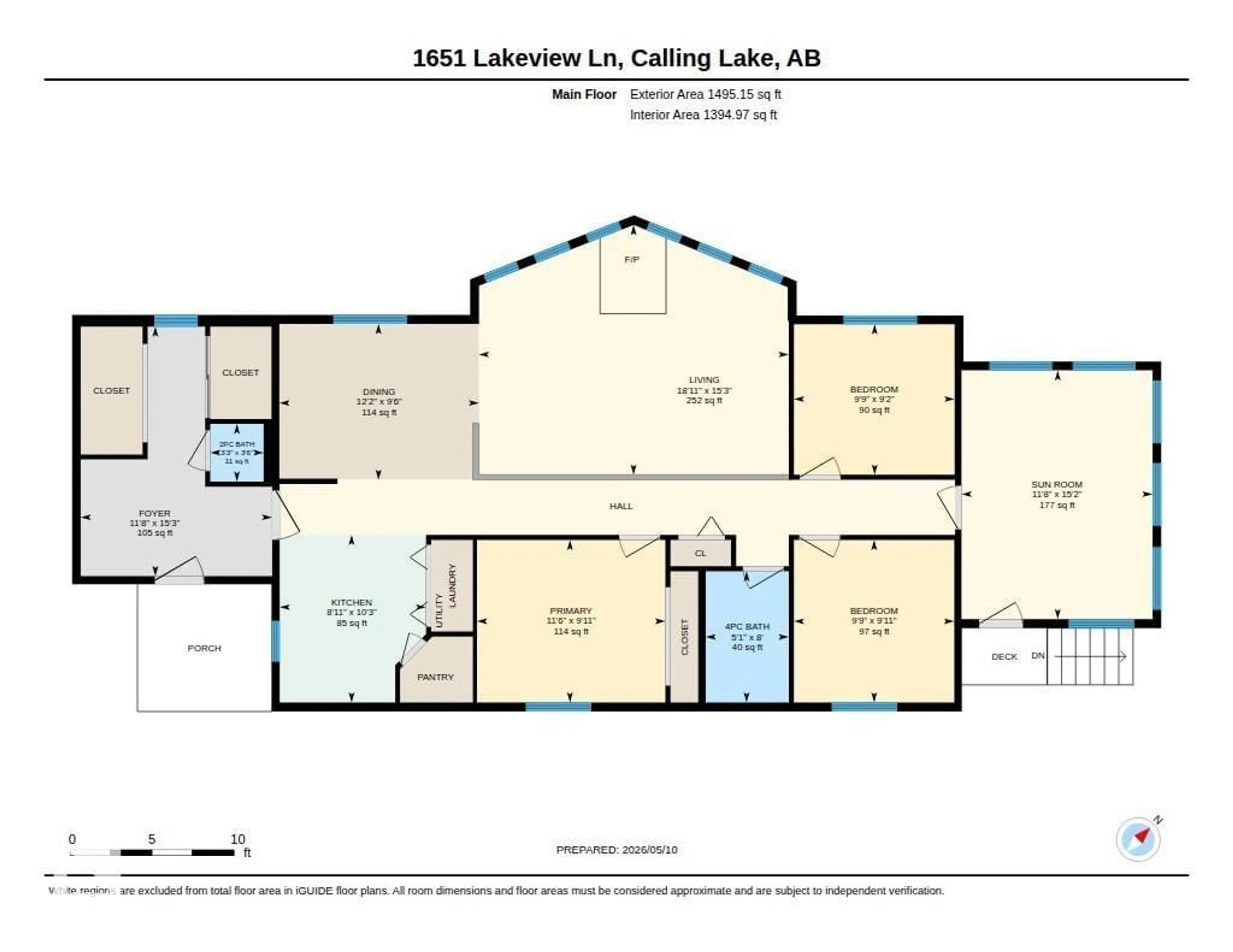 Floor plan for 1651 LAKEVIEW LN, Rural Opportunity M.D. Alberta T0G1K0