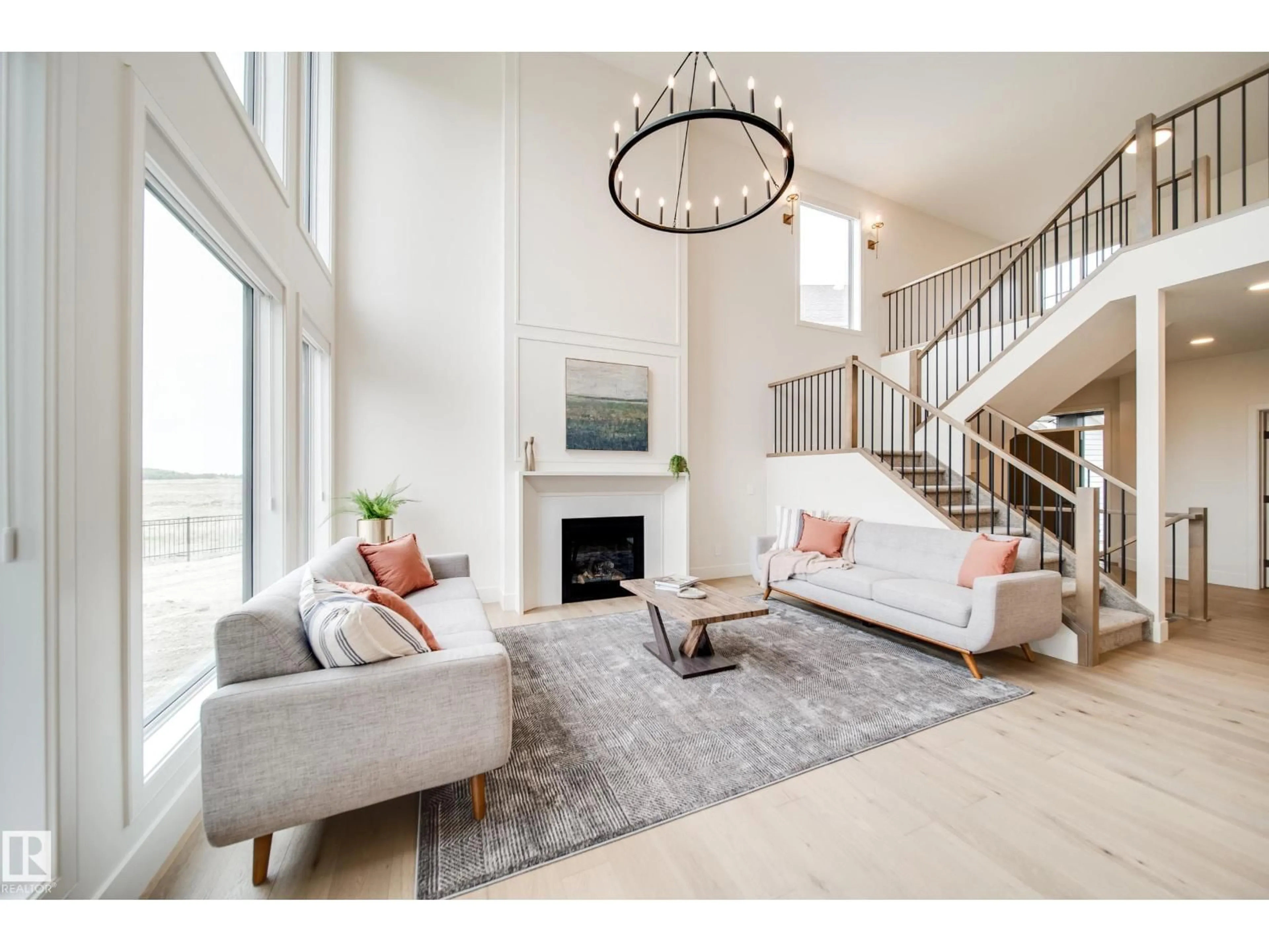 Living room with furniture, unknown for 95 JUBILATION DR, St. Albert Alberta T8N8C5