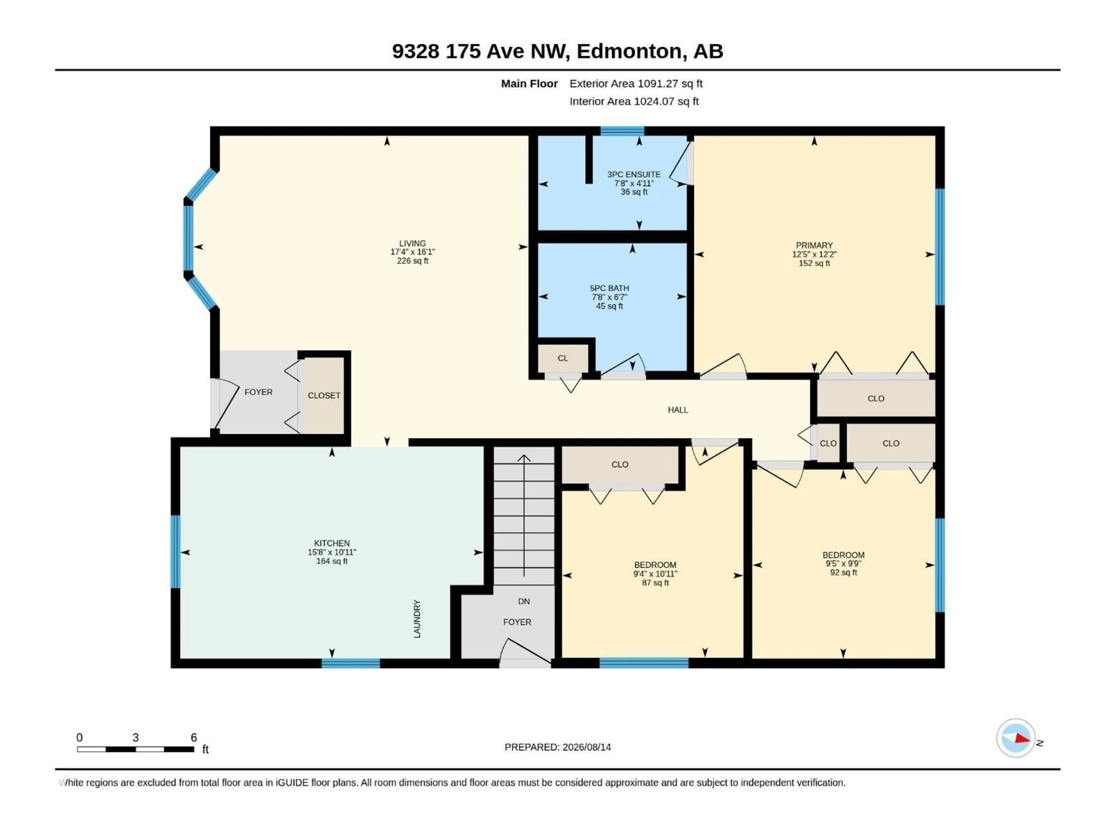 Floor plan for 9328 175 AV, Edmonton Alberta T5Z2C5