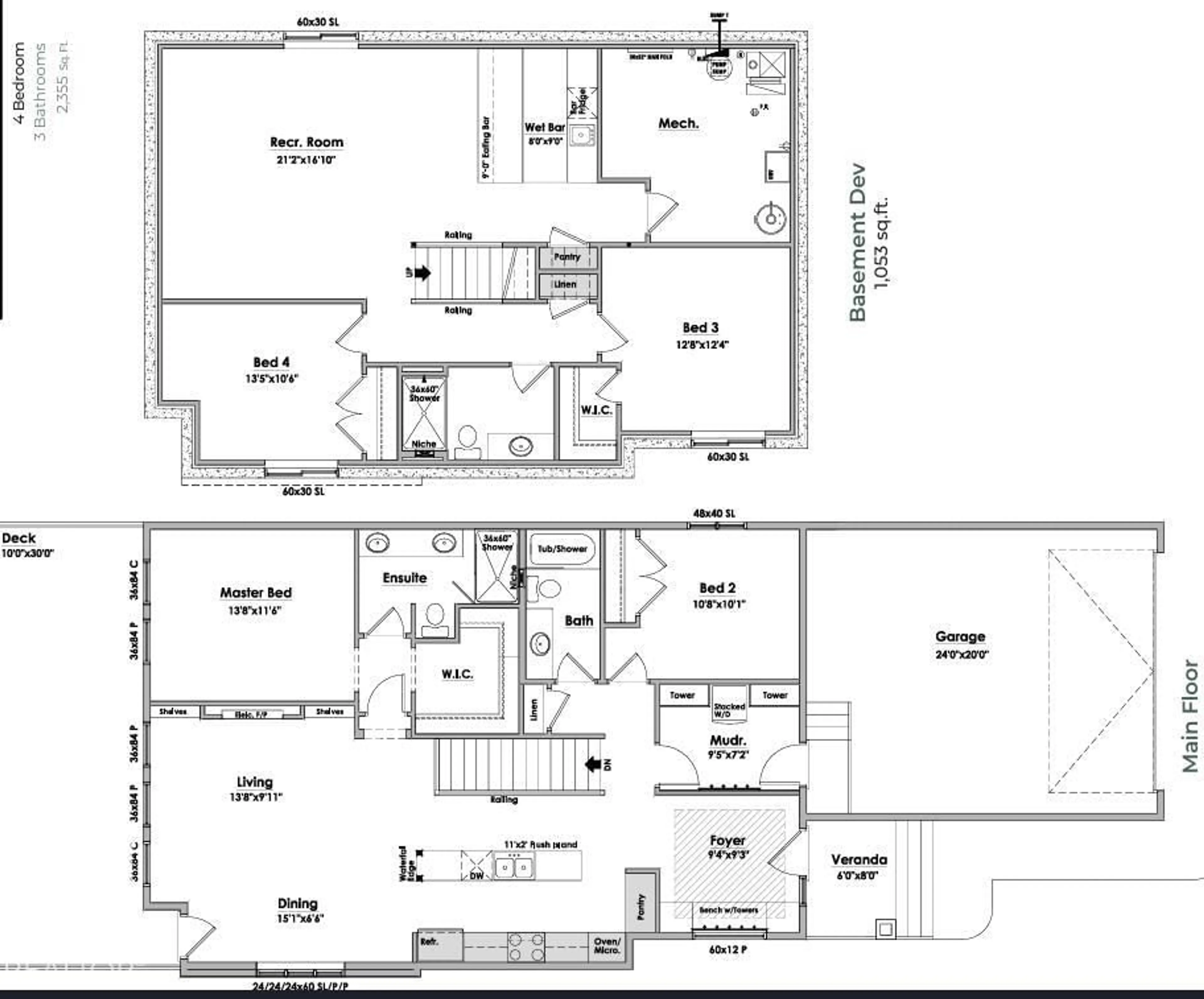 Floor plan for 17 CLOUTIER CL, St. Albert Alberta T8N4H7