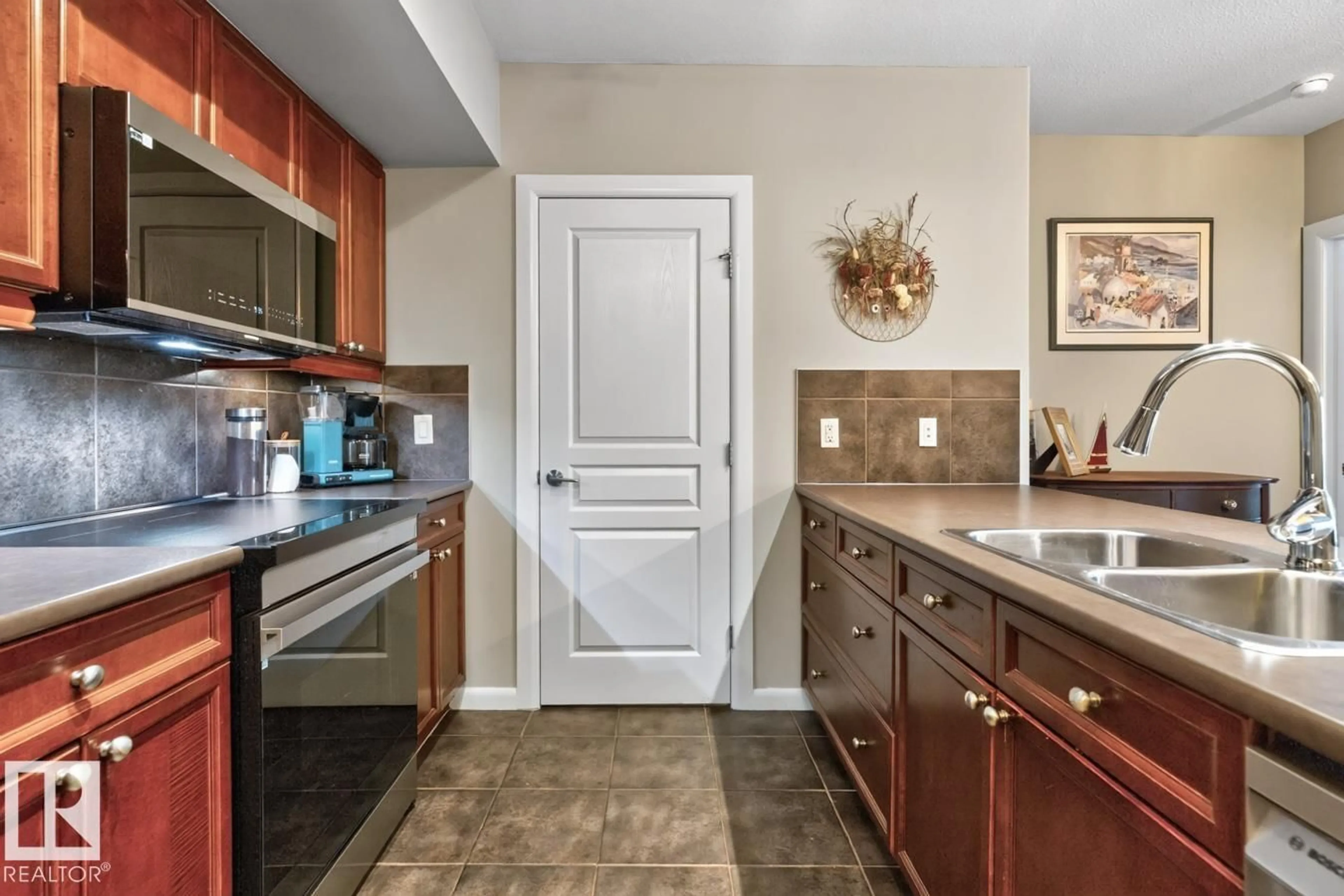 Standard kitchen, ceramic/tile floor for #213 - 501 PALISADES WY, Sherwood Park Alberta T8H0H8