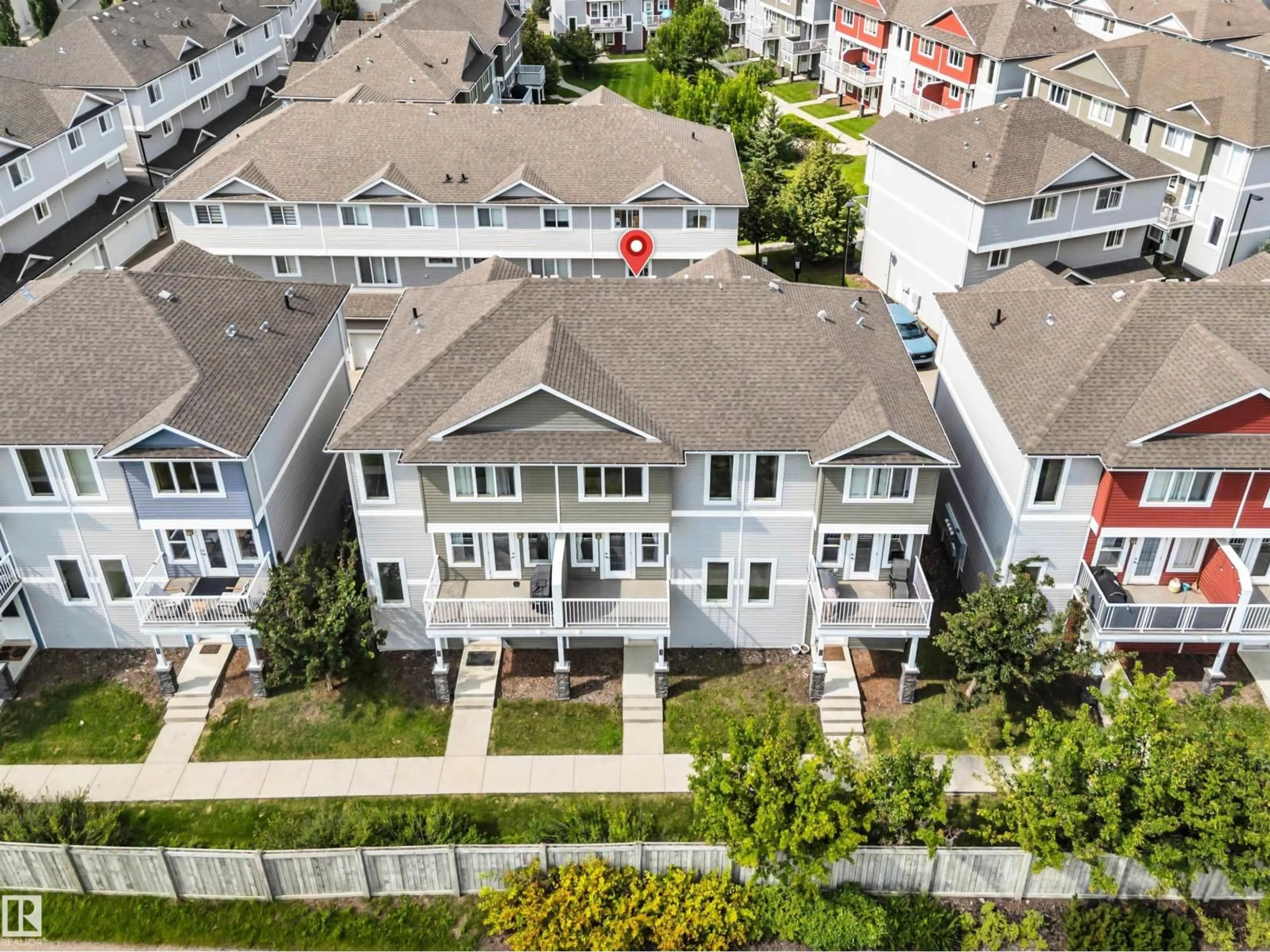 A pic from outside/outdoor area/front of a property/back of a property/a pic from drone, city buildings view from balcony for #33 - 1816 RUTHERFORD RD, Edmonton Alberta T6W2K6