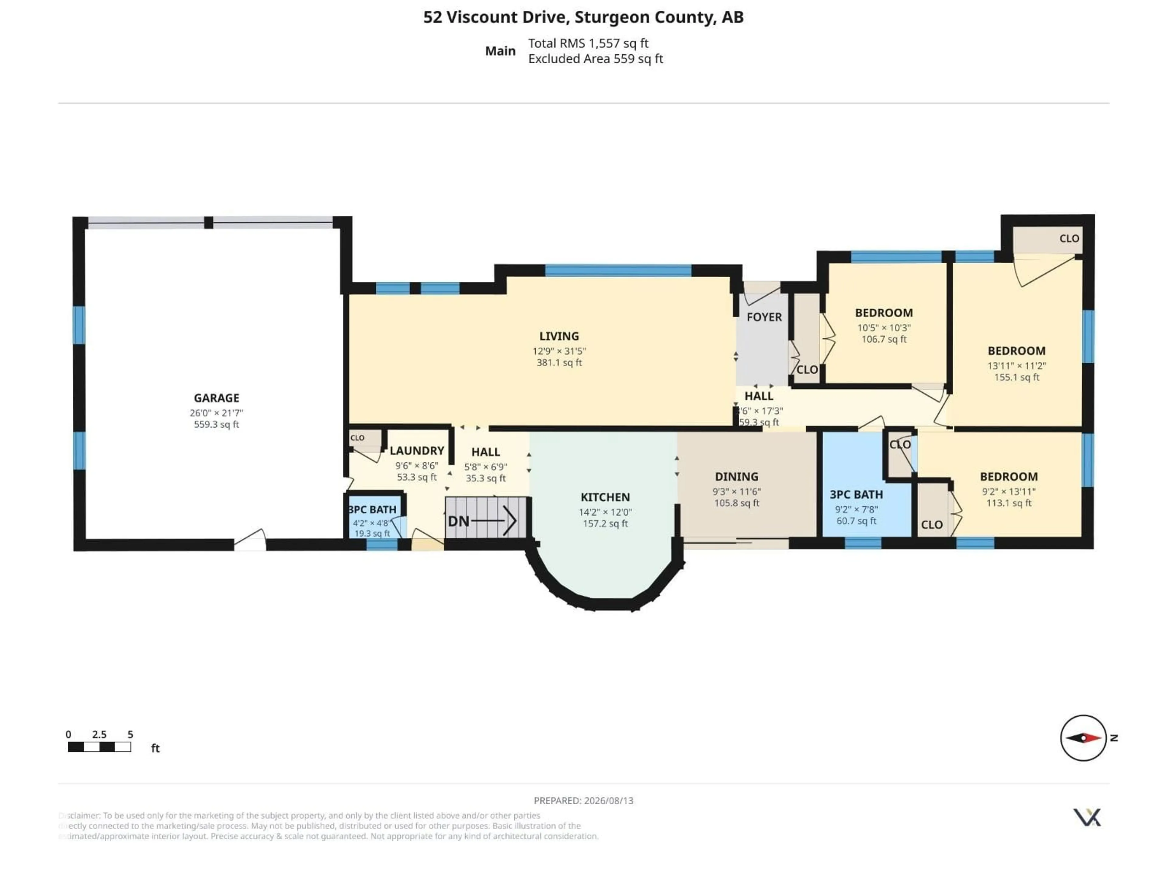 Floor plan for 52 25019 STURGEON RD, Rural Sturgeon County Alberta T8T0E1