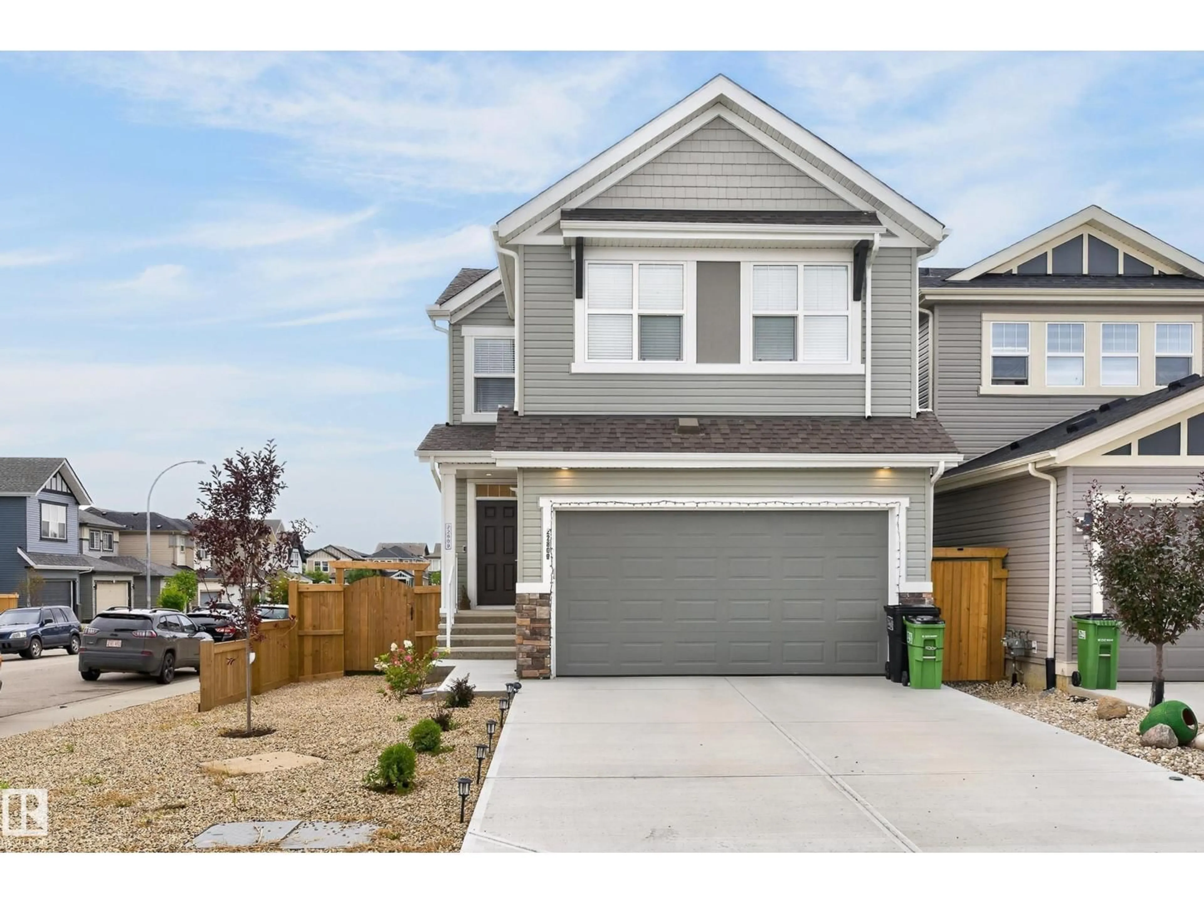 Home with vinyl exterior material, street for 22809 95A AV, Edmonton Alberta T5T7H5