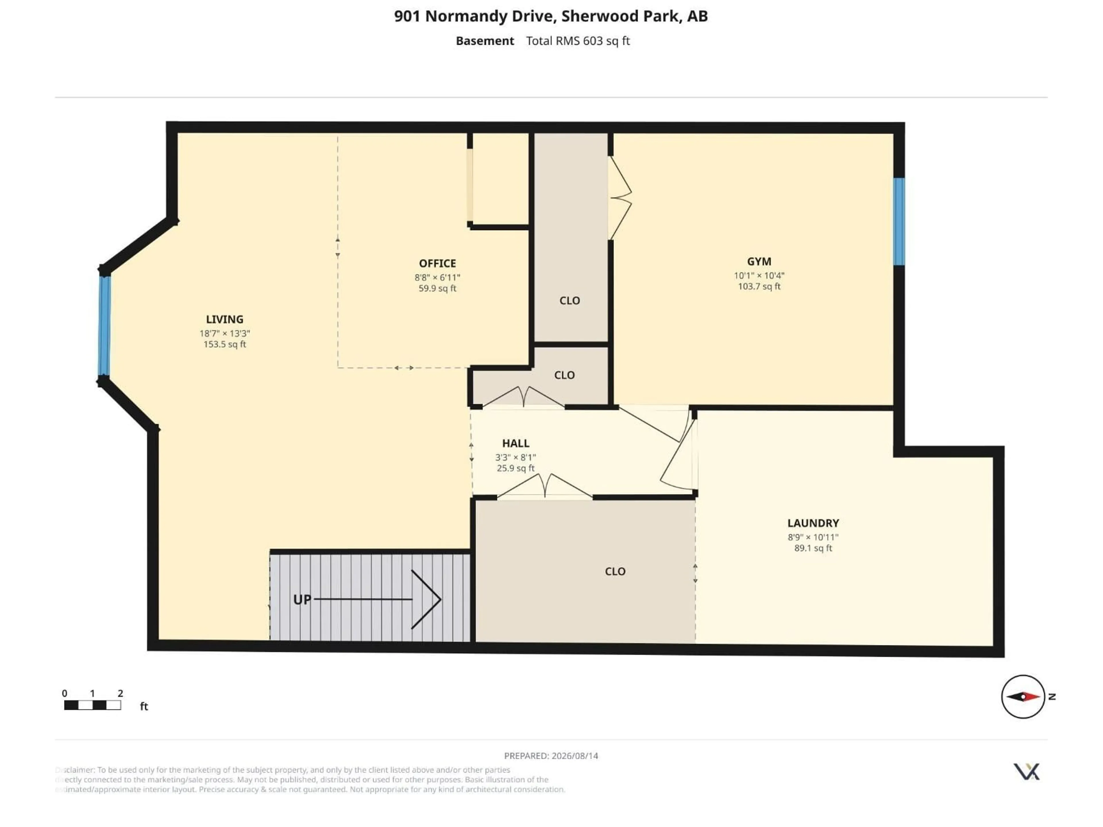 Floor plan for #3 - 901 NORMANDY DR, Sherwood Park Alberta T8A5V7