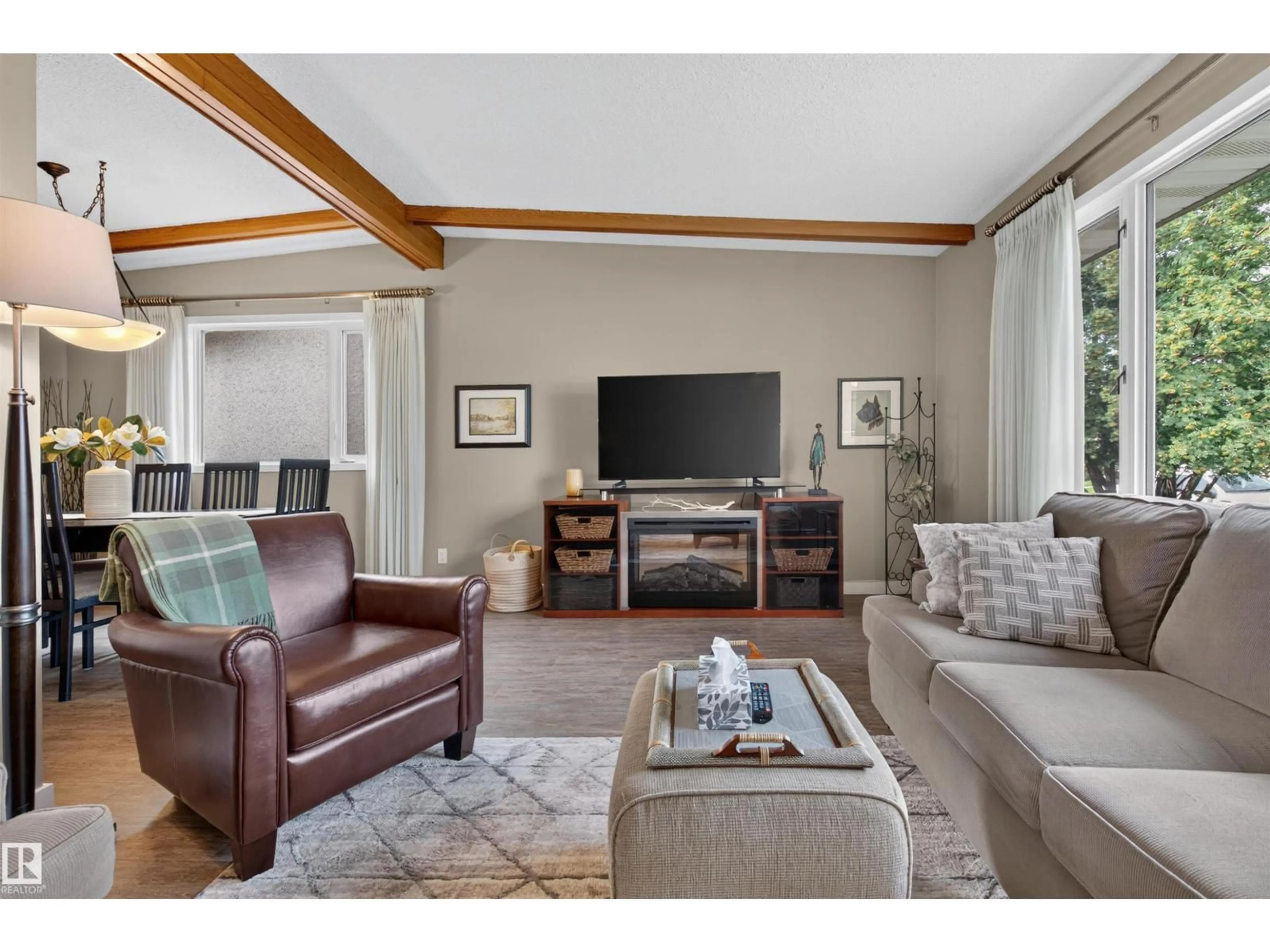 Living room with furniture, unknown for 6503 88 AV, Edmonton Alberta T6B0M1