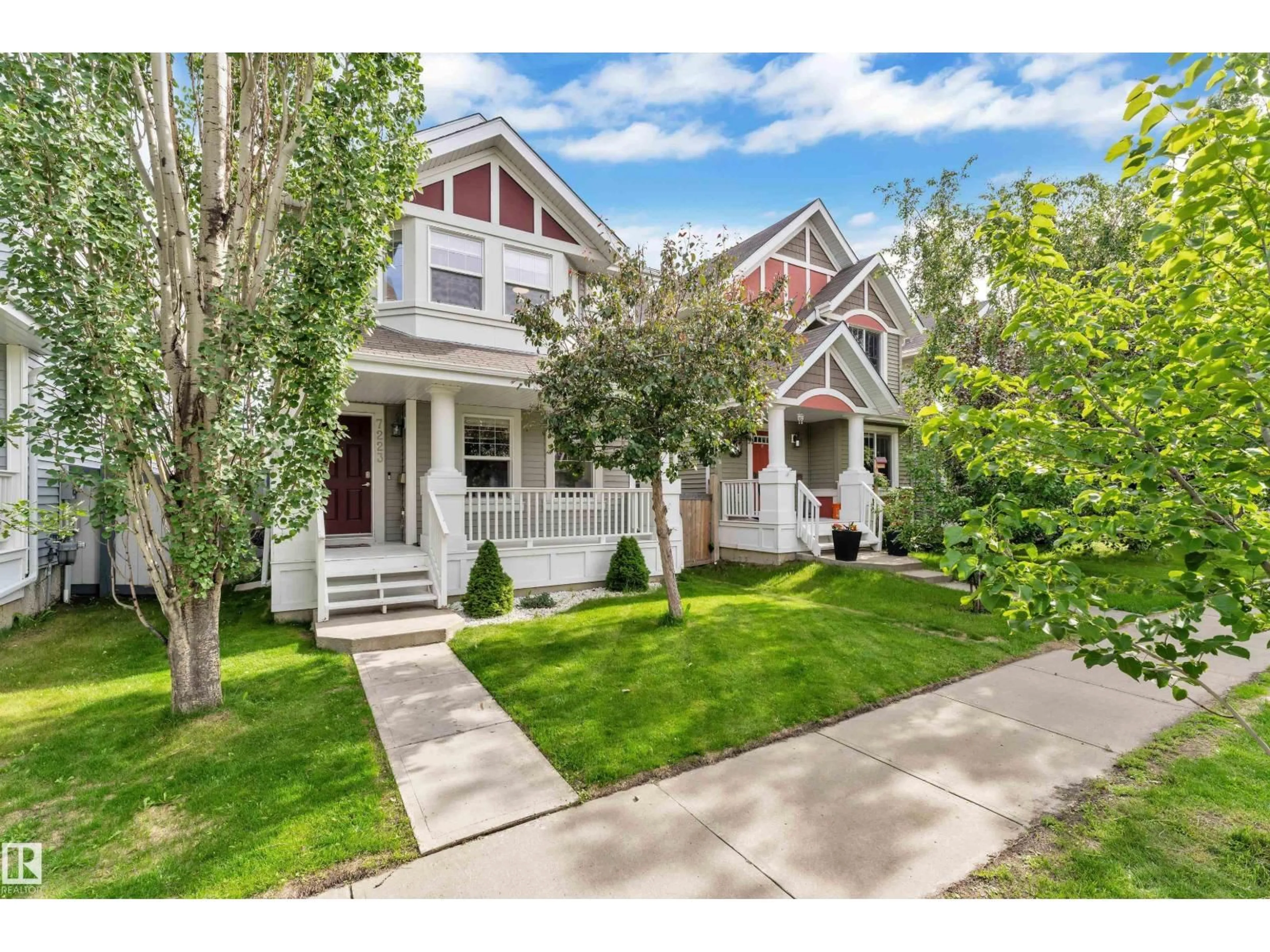 Home with vinyl exterior material, street for 7223 19A AV, Edmonton Alberta T6X0K3